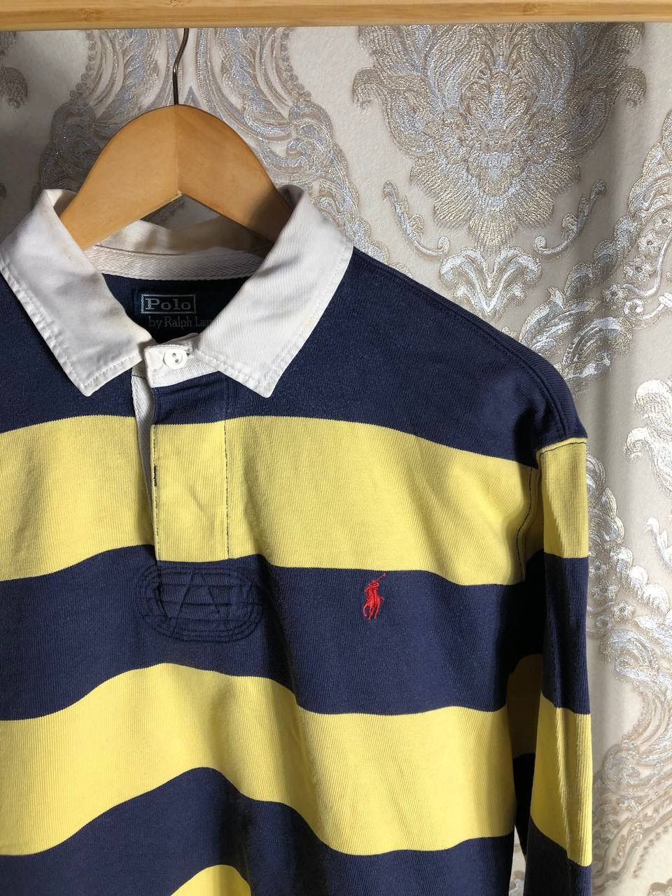 Polo Ralph Lauren × Vintage VERY RARE POLO RALPH LAUREN RUGBY LONG SLEEVE DESIGNER 90s Size US XL / EU 56 / 4 - 2 Thumbnail