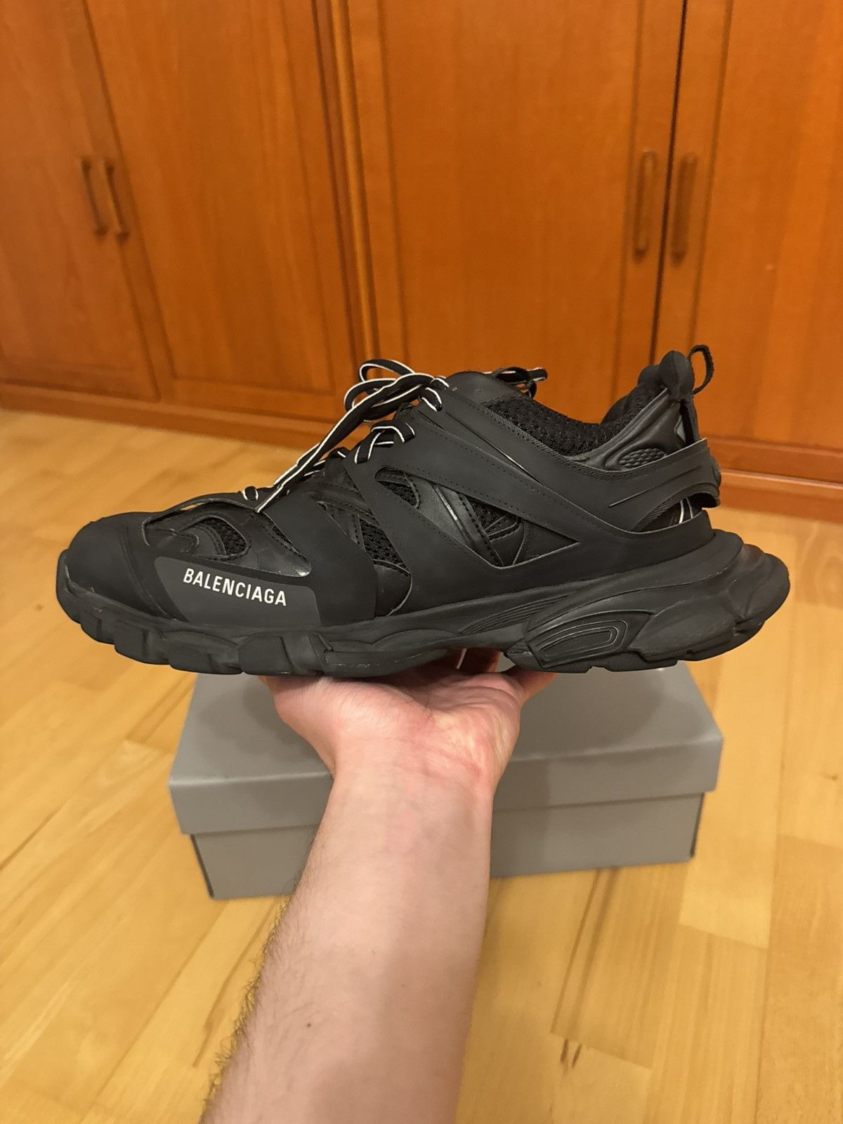 Balenciaga Balenciaga Track Triple Black Size US 12 / EU 45 - 2 Thumbnail