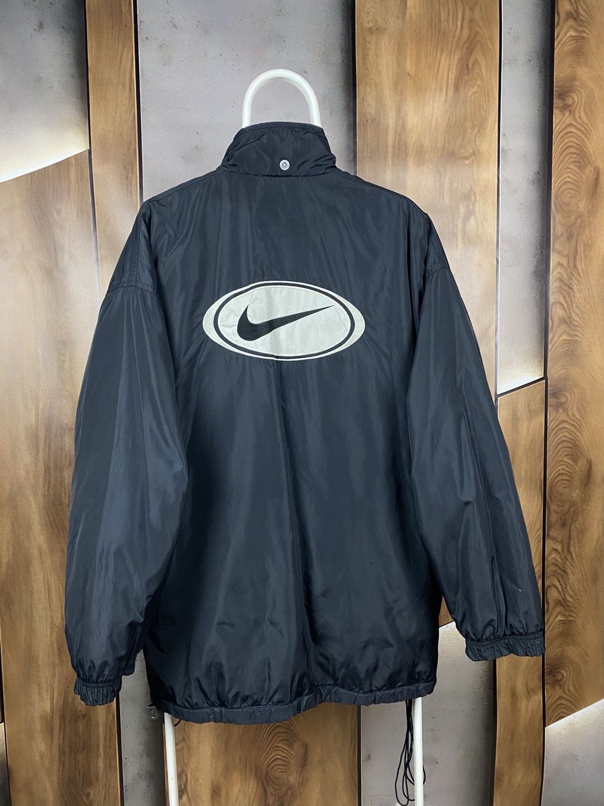Nike 🧨Vintage 90s Nike Windbreaker Jacket Nylon Comet Logo🧨 Size US L / EU 52-54 / 3 - 1 Thumbnail