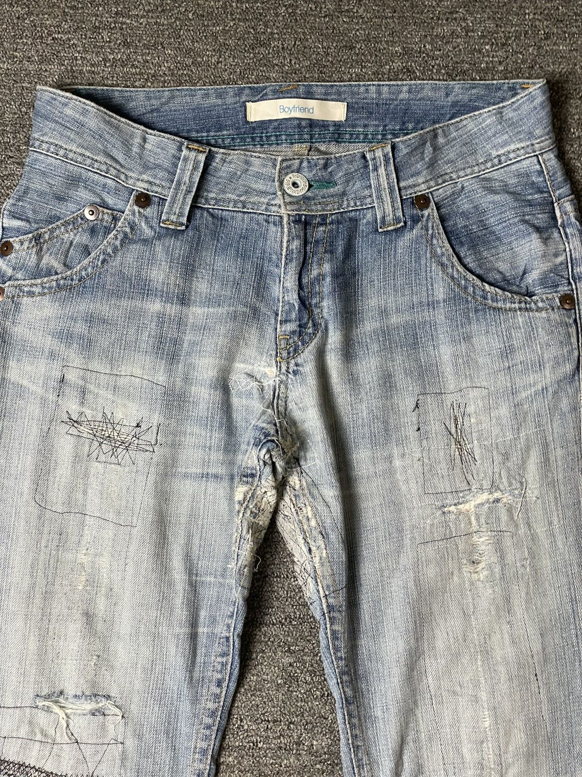 Uniqlo × Vintage UNIQLO Brand Boyfriend Tapered Jeans (117) Size US 32 / EU 48 - 5 Thumbnail