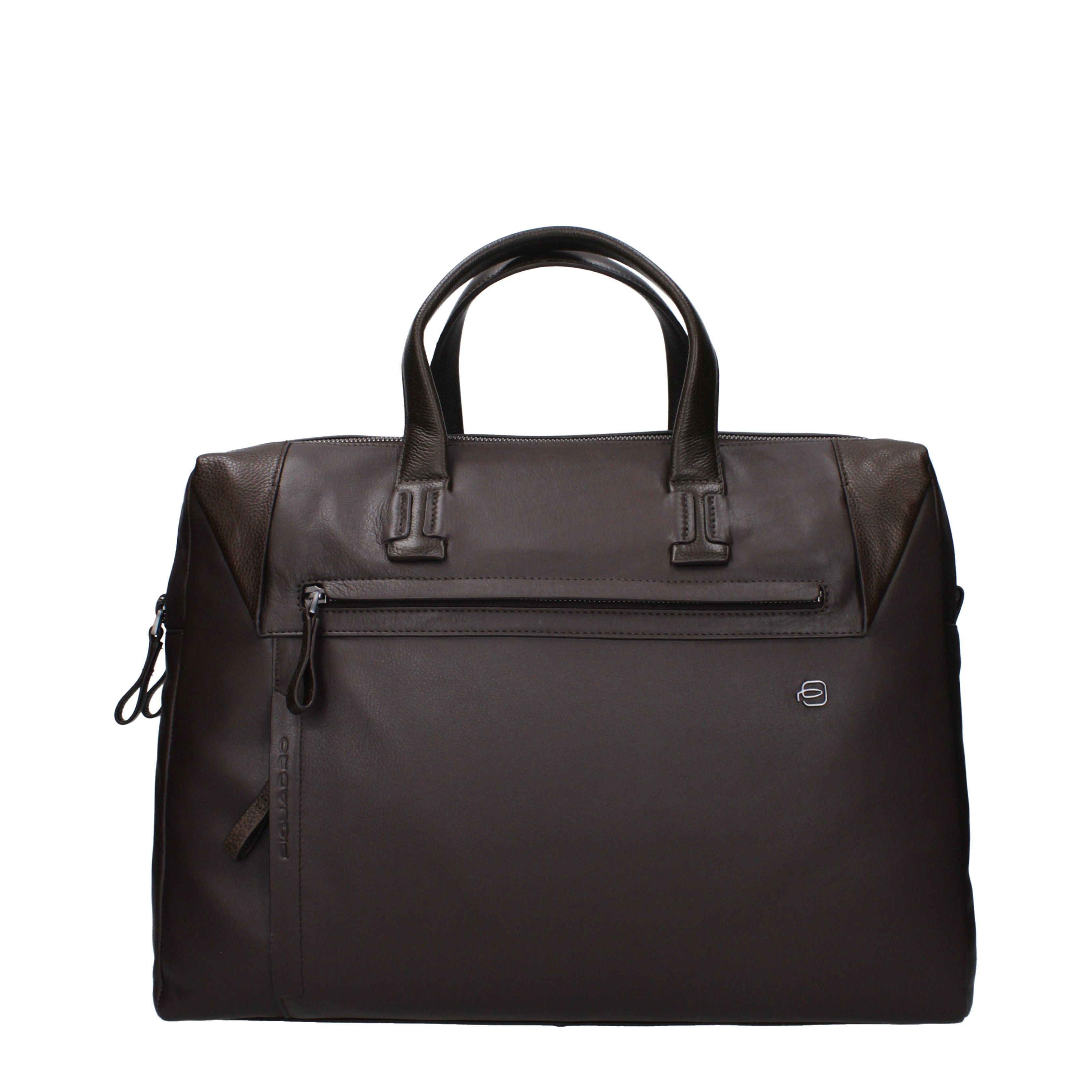 Piquadro Piquadro Work Bags Men Leather Brown/Dark Brown Size ONE SIZE - 1 Thumbnail