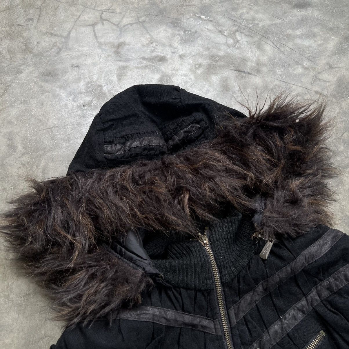 14th Addiction 2000s Lady Lamar 14th Style Fur Hooded Quilted Jacket Size US S / EU 44-46 / 1 - 6 Thumbnail