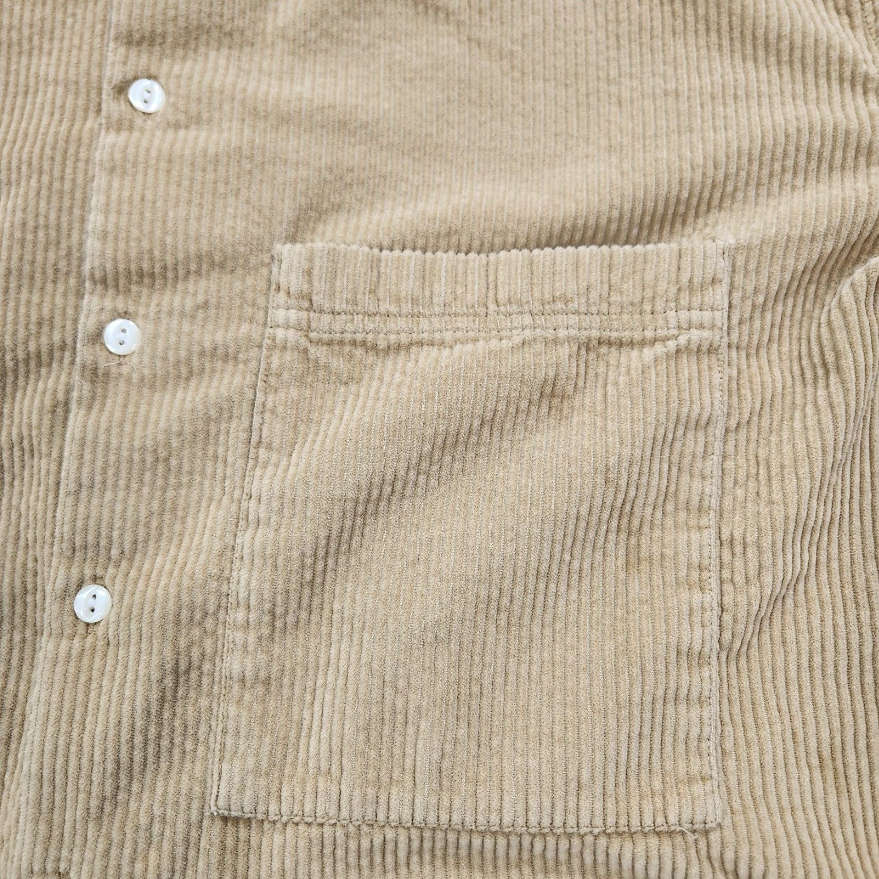 AYR Shirt Womens Small Beige The Deep End Corduroy Button Down Chipwich Portugal