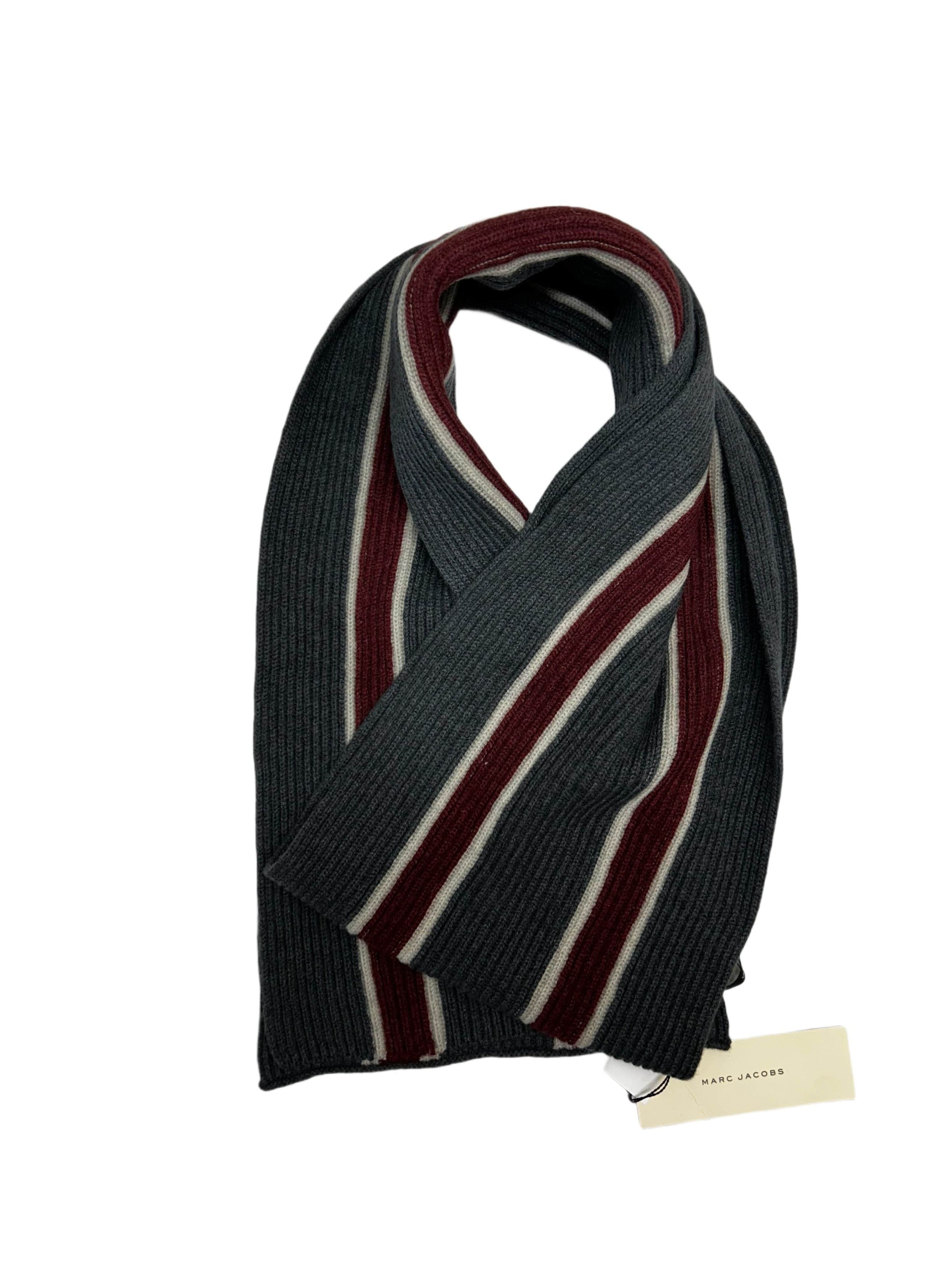 Marc Jacobs Marc Jacobs Collegiate Multi Colour Striped Wool Scarf Size ONE SIZE - 2 Thumbnail