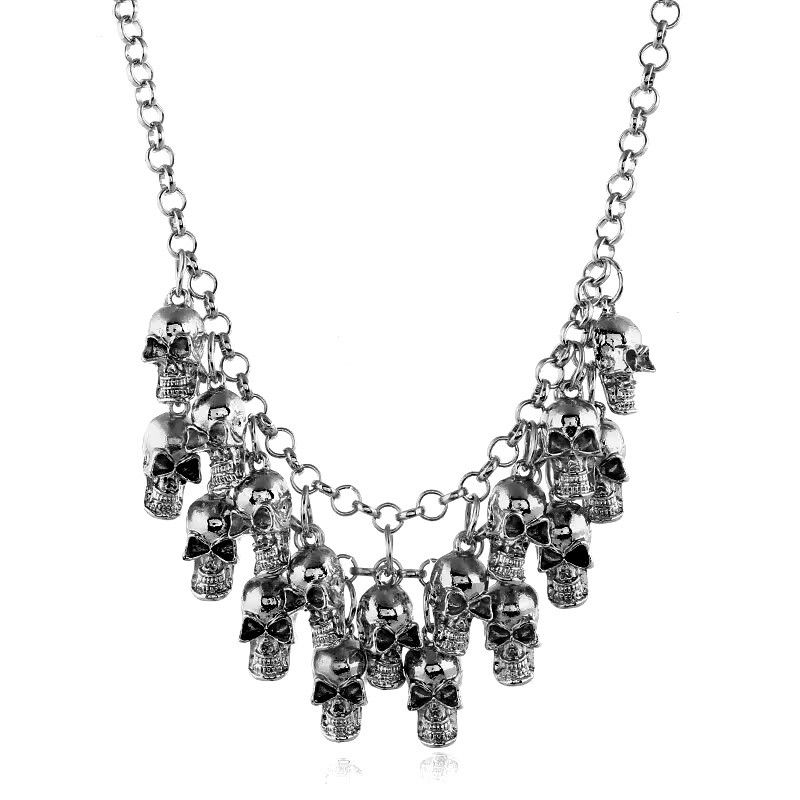 Other Skull Pendant Layered Chain Size ONE SIZE - 3 Thumbnail