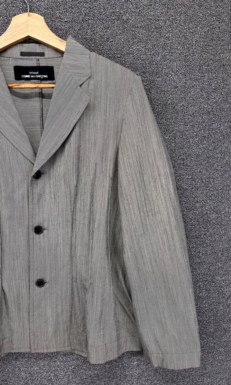 Comme des Garcons × Vintage Vintage 90s Comme Des Garcon Tricot Wool Blazer Coat Jacket Size M / US 6-8 / IT 42-44 - 5 Thumbnail
