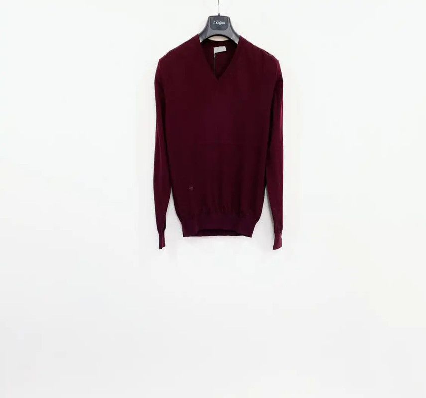 Dior Merlot Wool Men's Pullover Sweater 0089