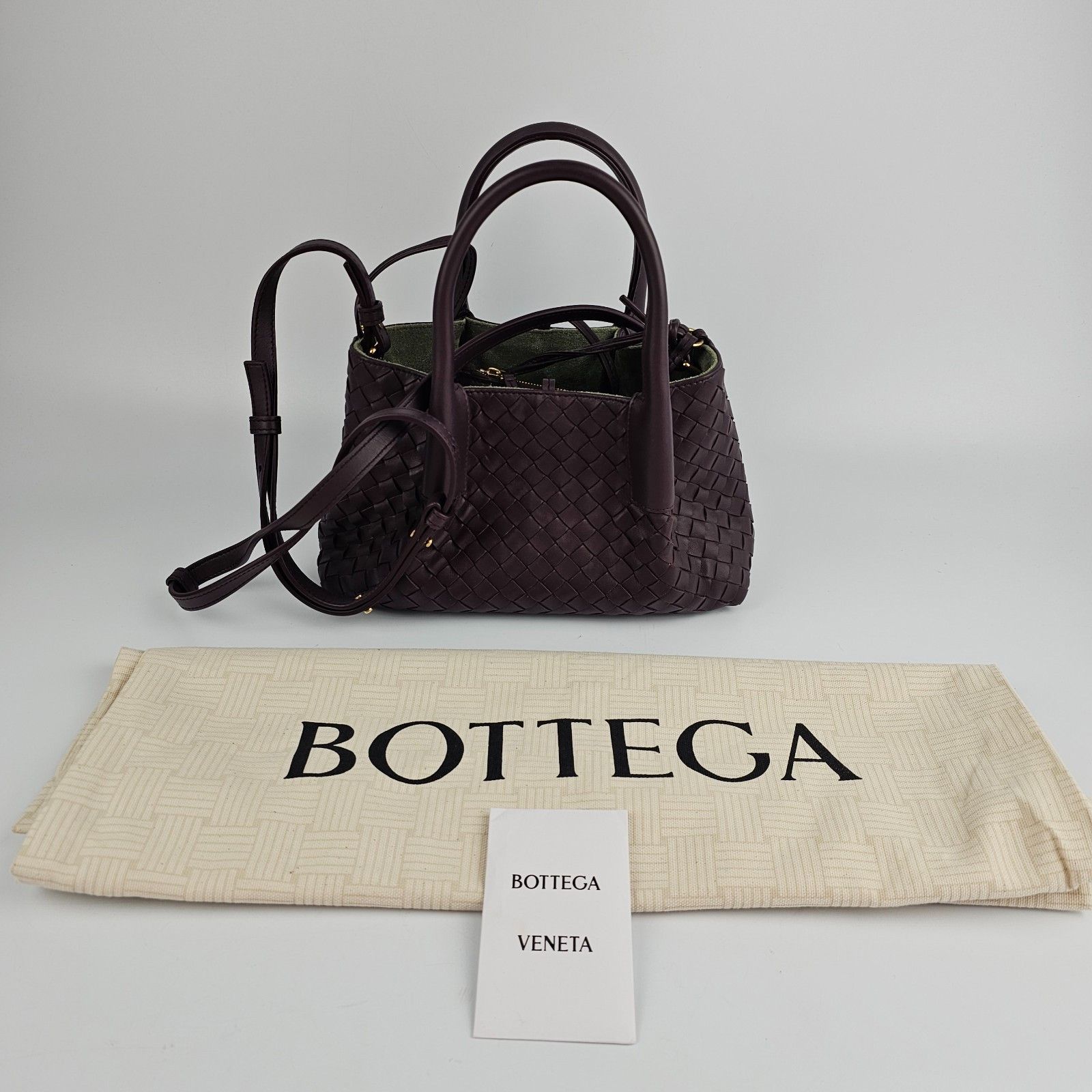 Bottega Veneta Pinacoteca Small $3500 Red/Green Reversible T, Women's