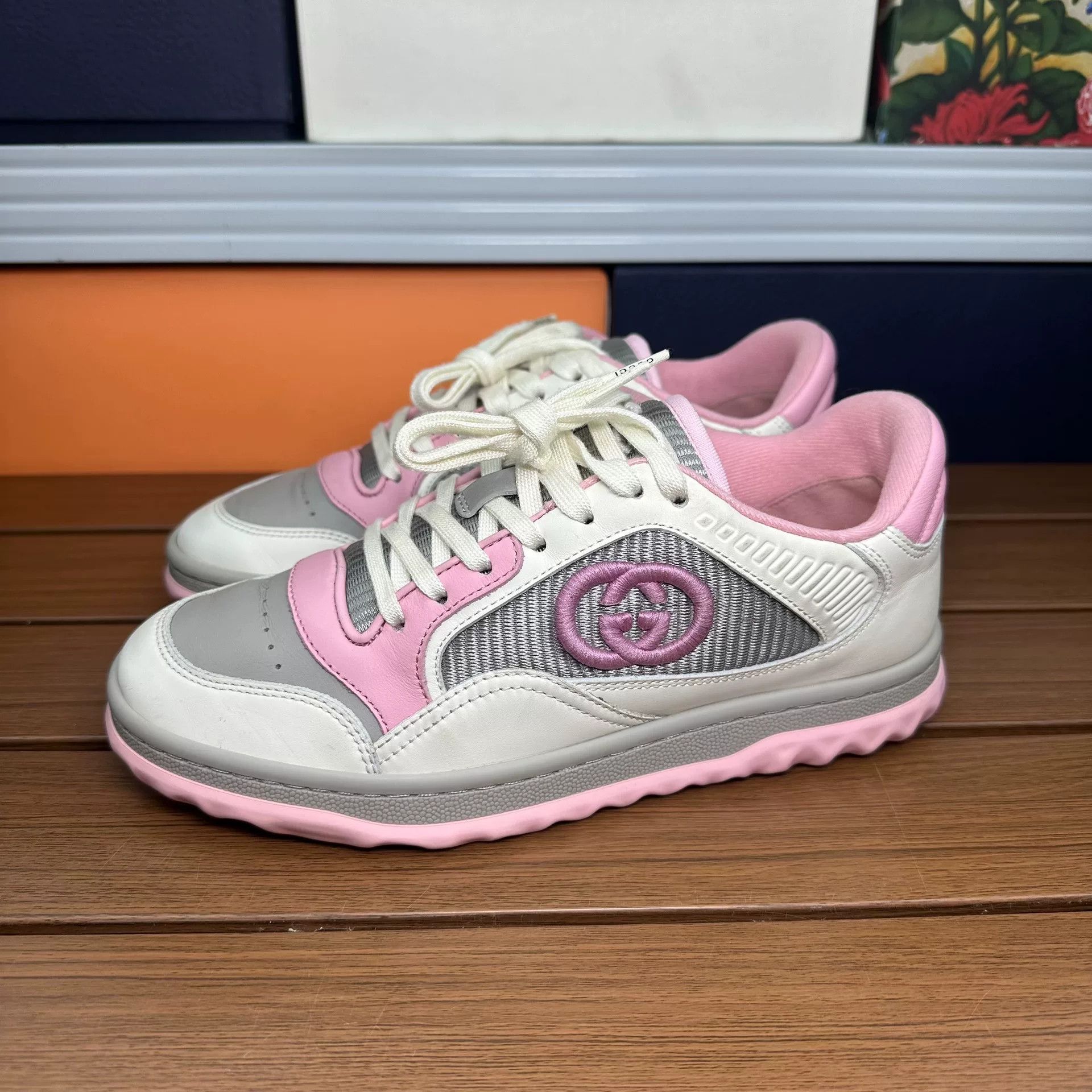 Gucci Gucci Casual Embroidered Pink Lowtop Sneakers it_35-5 Women Size US 5.5 / IT 35.5 - 1 Thumbnail