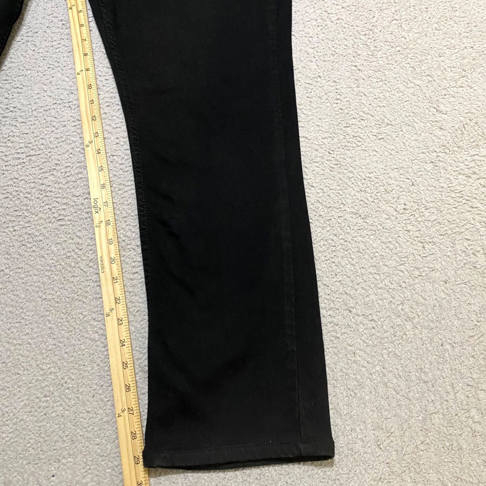 Levi's Levi's 511 Jeans Slim Mens 40x32 Black Denim Dark Wash Straight Mid Rise 5-Pocket Logo Stretch Size US 40 / EU 56 - 6 Thumbnail