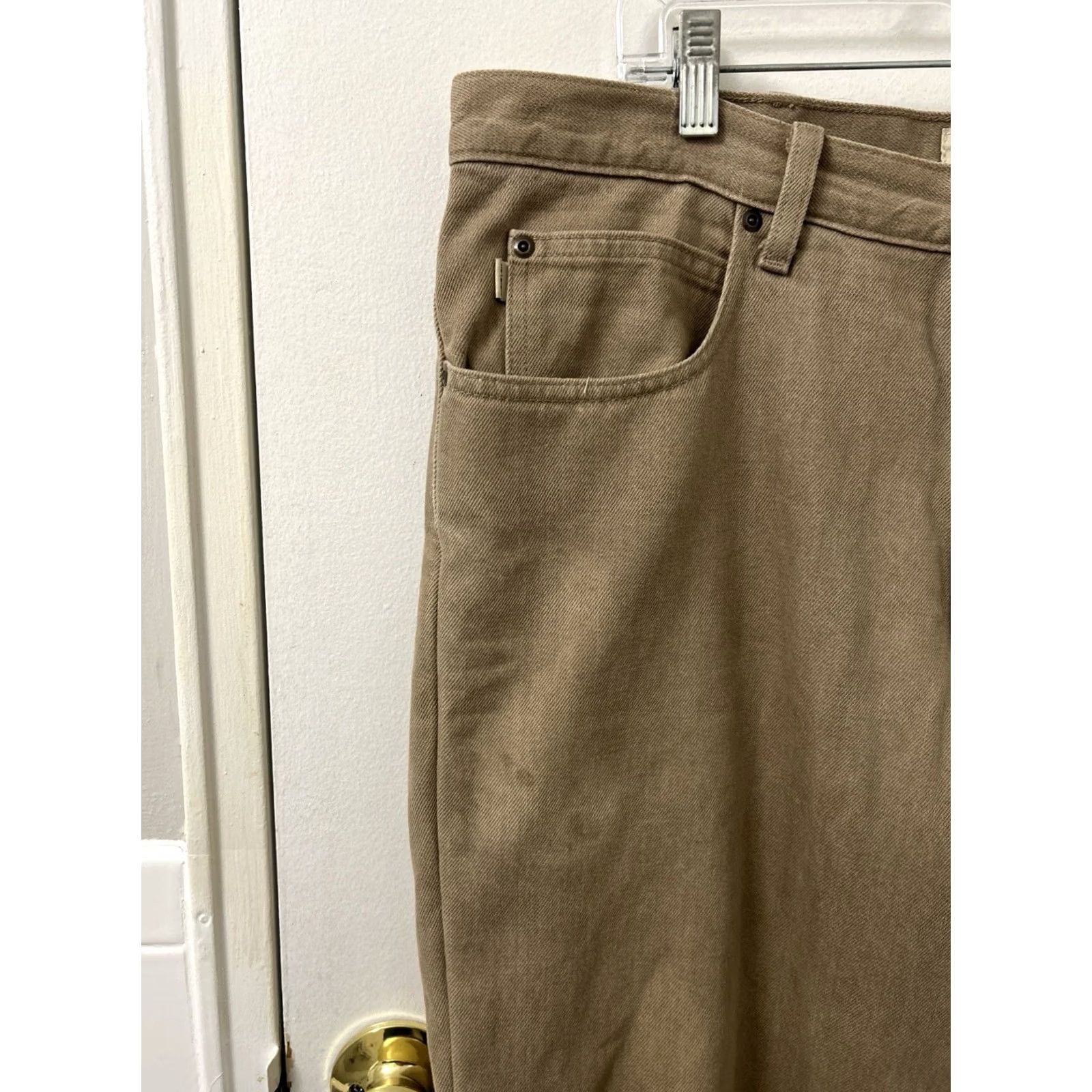 Vintage VINTAGE L.L.Bean Jeans Mens 36x36 Denim Pants Regular Straight Fleece Lined Brown 36 in YKK Men Size US 36 / EU 52 - 4 Thumbnail