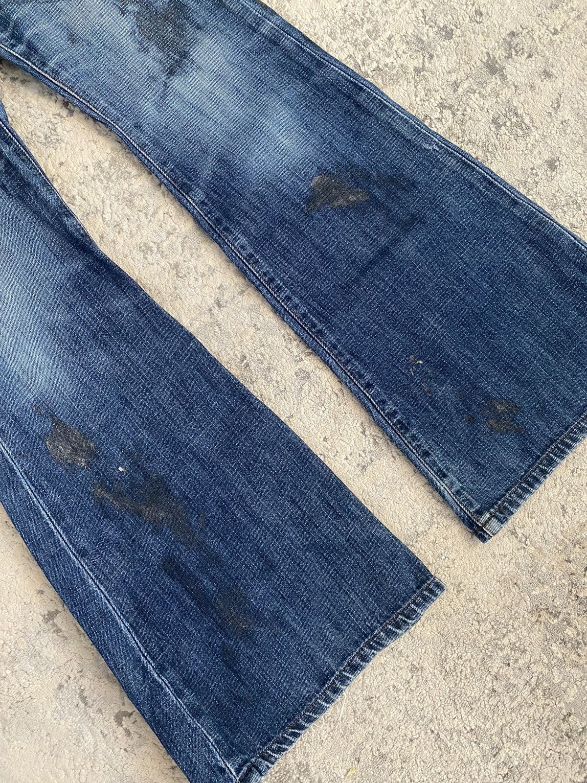 Tornado Mart Tornado Mart - Paint Coated Backlace Flare Denim Size US 31 - 3 Thumbnail