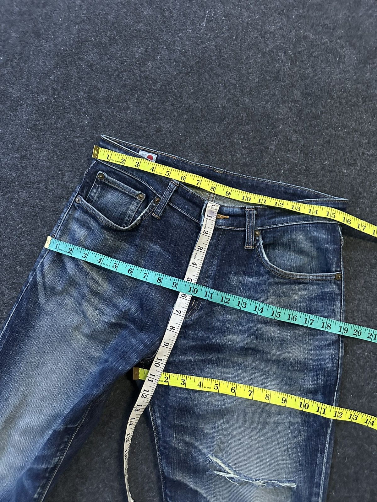 Edwin Vintage Edwin 503 Tokyo Fade Washed Denim 32x29 D294 Size US 32 / EU 48 - 16 Thumbnail