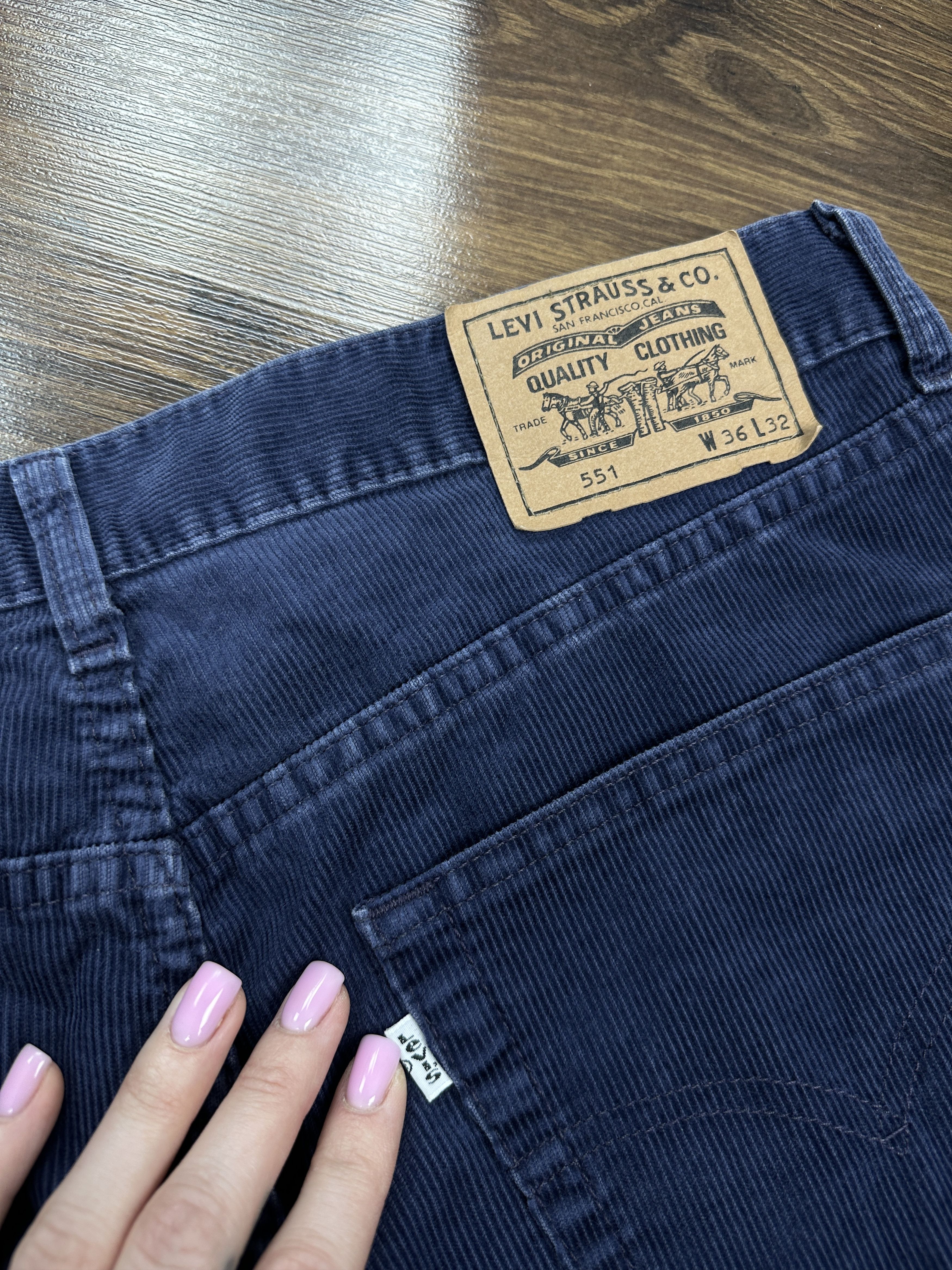 Levi's × Levi's Vintage Clothing Levi's 551 Vintage Mens Corduroy Denim Pants Size US 36 / EU 52 - 2 Thumbnail