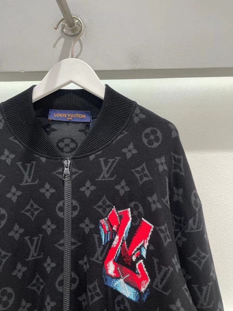 Louis Vuitton Louis Vuitton Wool graffiti-covered zipper jacket 2501-Next Size US M / EU 48-50 / 2 - 4 Thumbnail