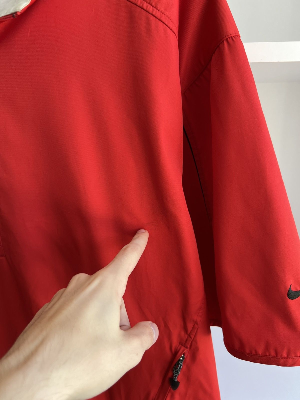 Nike × Vintage Vintage NIKE Red Golf Pullover Jacket Size US L / EU 52-54 / 3 - 4 Thumbnail