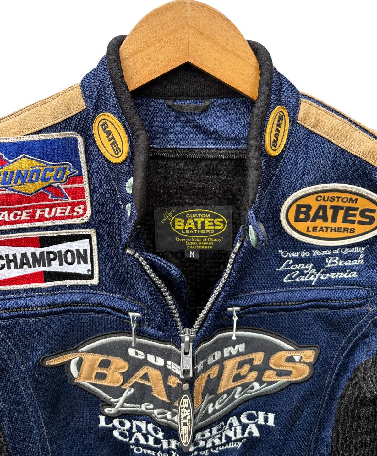 Sports Specialties Vintage Bates Leather Motorcycle Biker Jacket Size US S / EU 44-46 / 1 - 3 Thumbnail