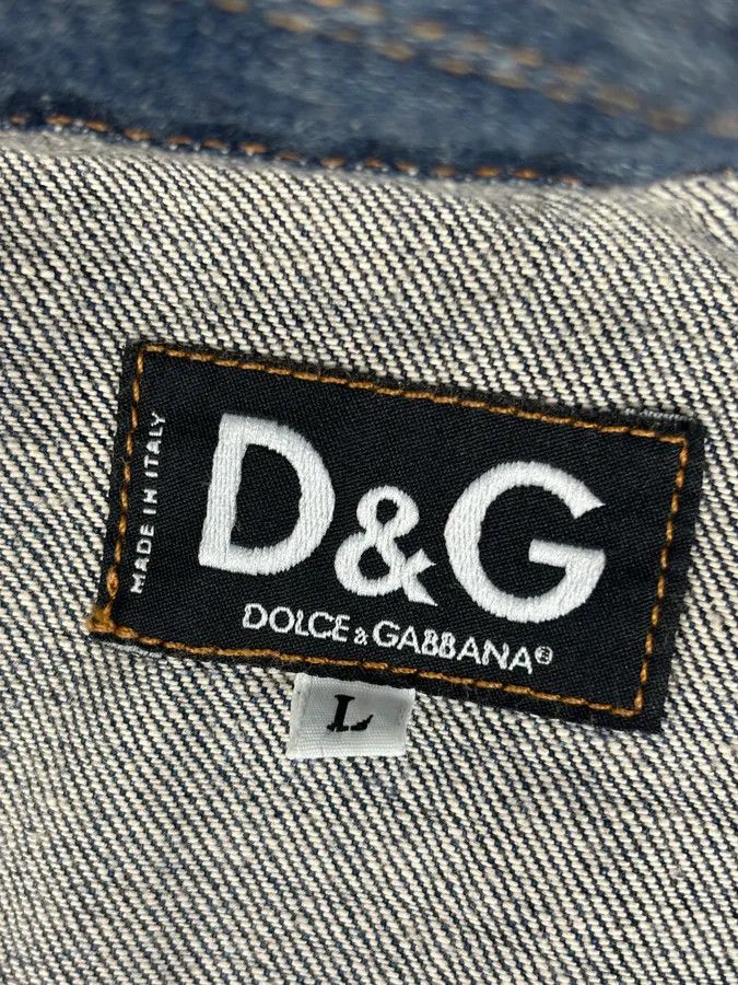 Dolce & Gabbana AW2001 Dolce & Gabbana Safety Pins Tie-Dye Distressed Denim Jacket Size US XS / EU 42 / 0 - 12 Thumbnail