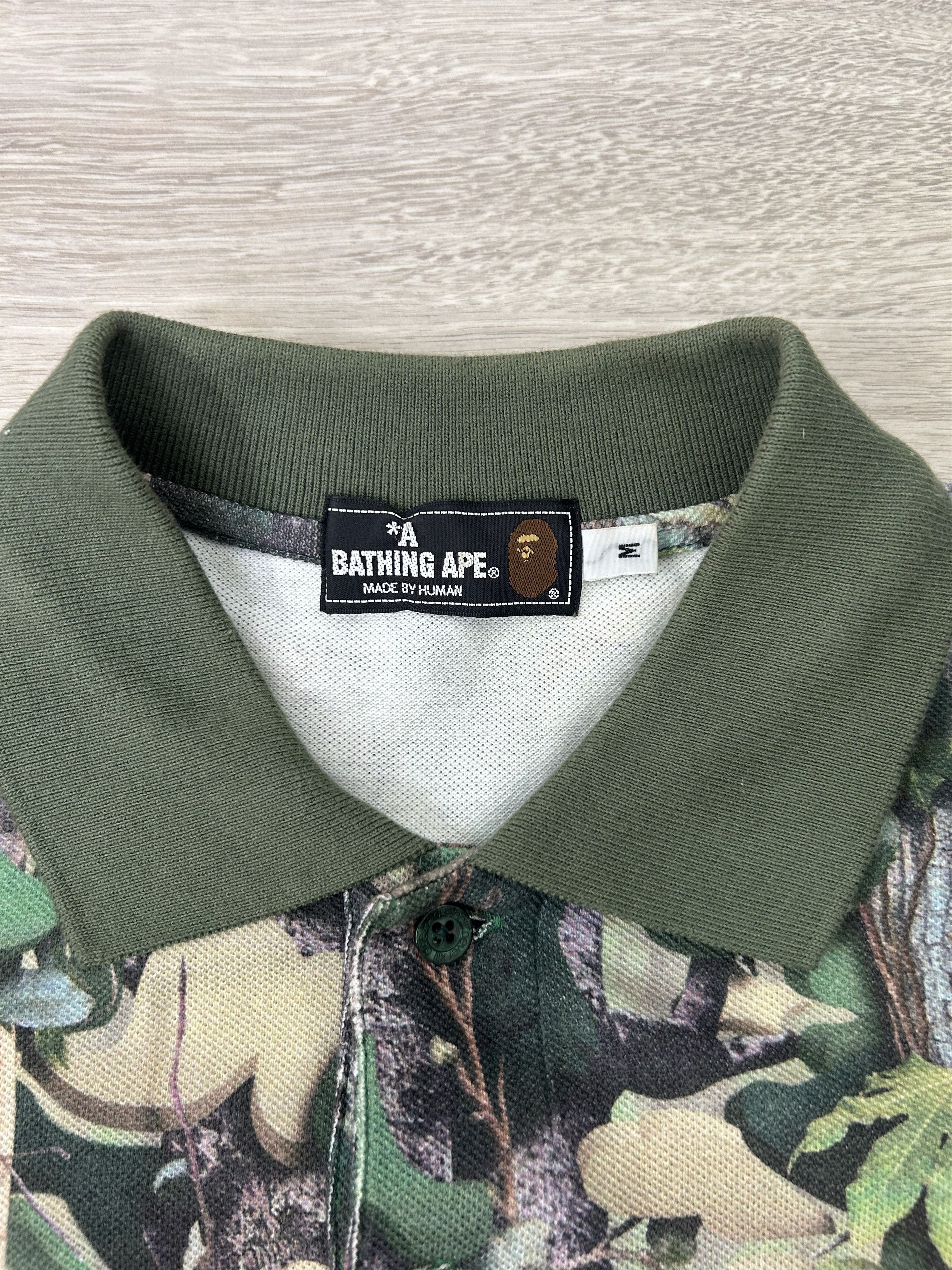 Bape Bape Real Tree Camo Polo Shirt [Size M] Size US M / EU 48-50 / 2 - 4 Thumbnail