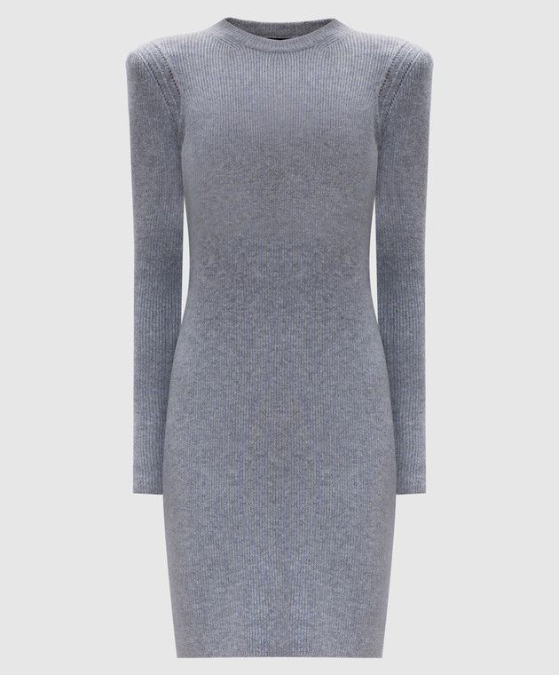 o1w1db10525 ACK501 Cashmere Mini Dress in Grey