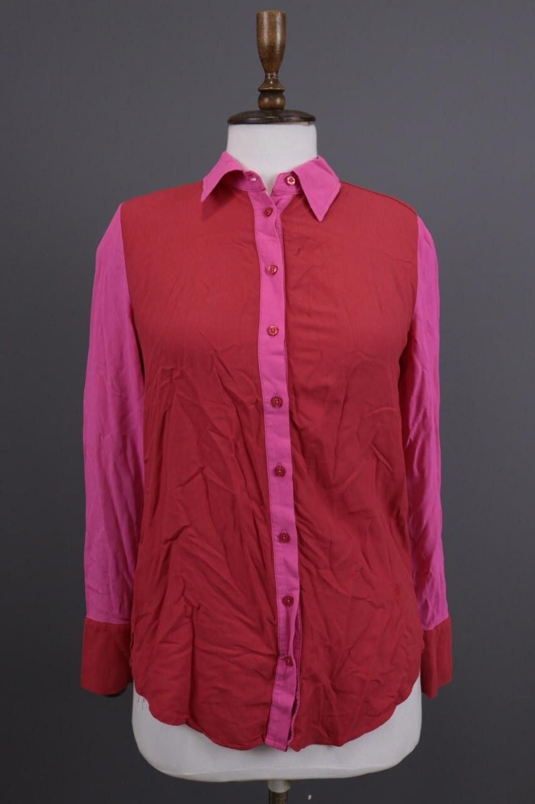 Designer Emily Van Den Bergh Red Button Down Blouse Shirt Size 36 Size M / US 6-8 / IT 42-44 - 1 Thumbnail