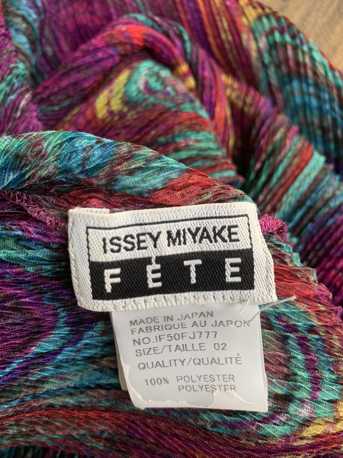 Issey Miyake Issey miyake pleats fete multi colour peacock print Size M / US 6-8 / IT 42-44 - 7 Thumbnail