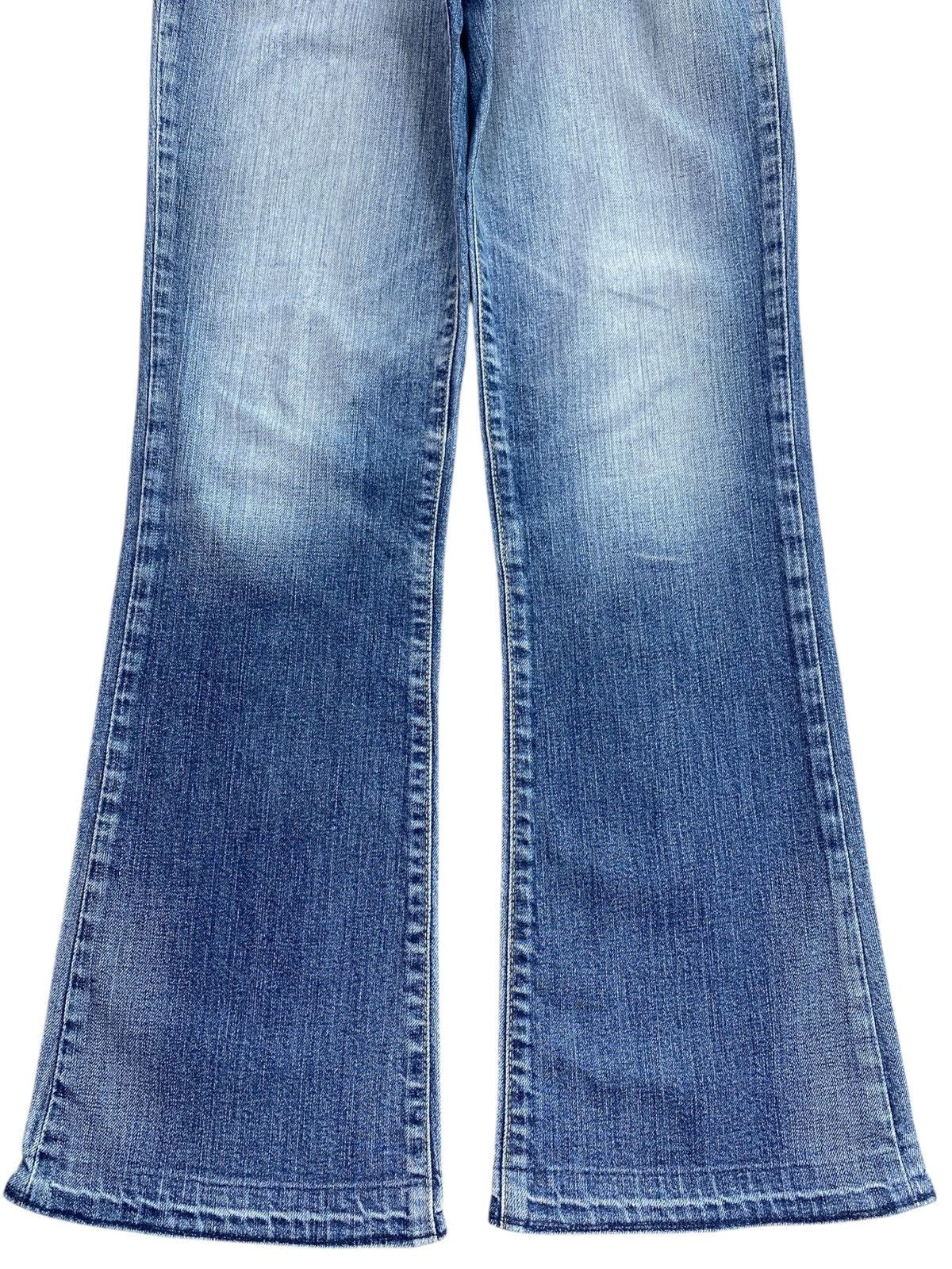 Edwin Edwin Faded Wash Ripped Style Flare Jeans Size US 30 / EU 46 - 5 Thumbnail