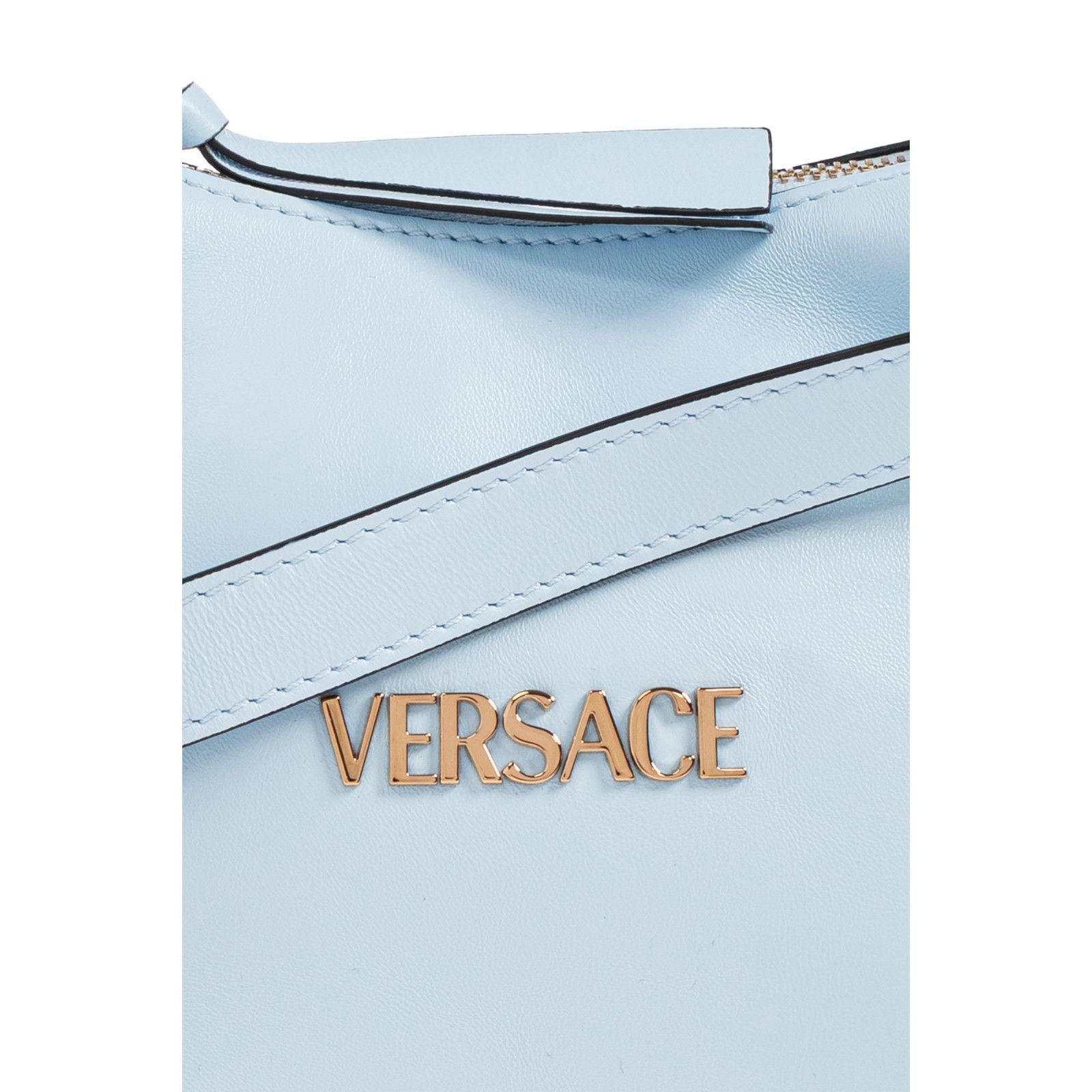 Versace VERSACE Tag Hobo Light Blue Top Handle Bag New & Authentic Size ONE SIZE - 5 Thumbnail