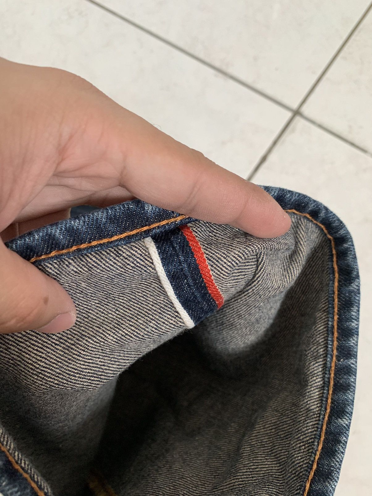 Evisu × Japanese Brand × Vintage OG Evisu Big Logo Selvedge Denim Pants 🔥 Size US 34 / EU 50 - 11 Thumbnail