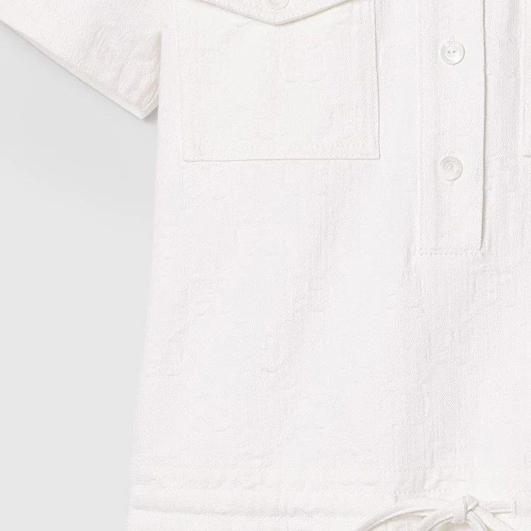Gucci o1la5ras0526 GG Jacquard Denim Dress in White Size XS / US 0-2 / IT 36-38 - 5 Thumbnail