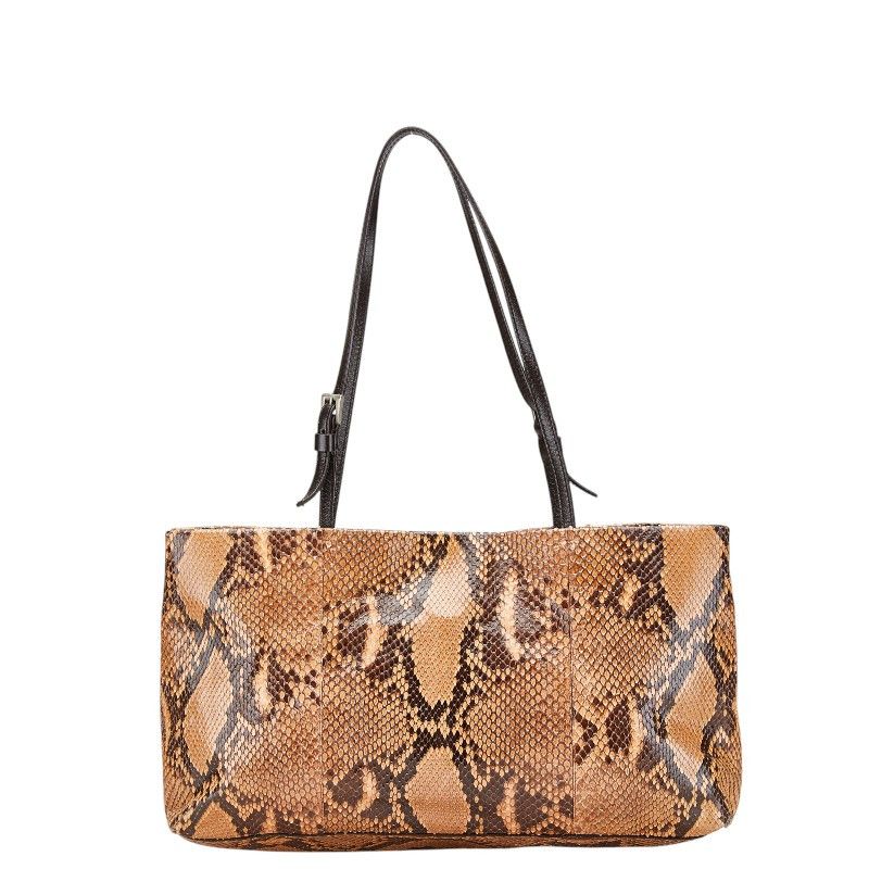 Prada Prada Prada B11189 Python Leather Handbag Leather Handbag B11189 Size ONE SIZE - 1 Thumbnail