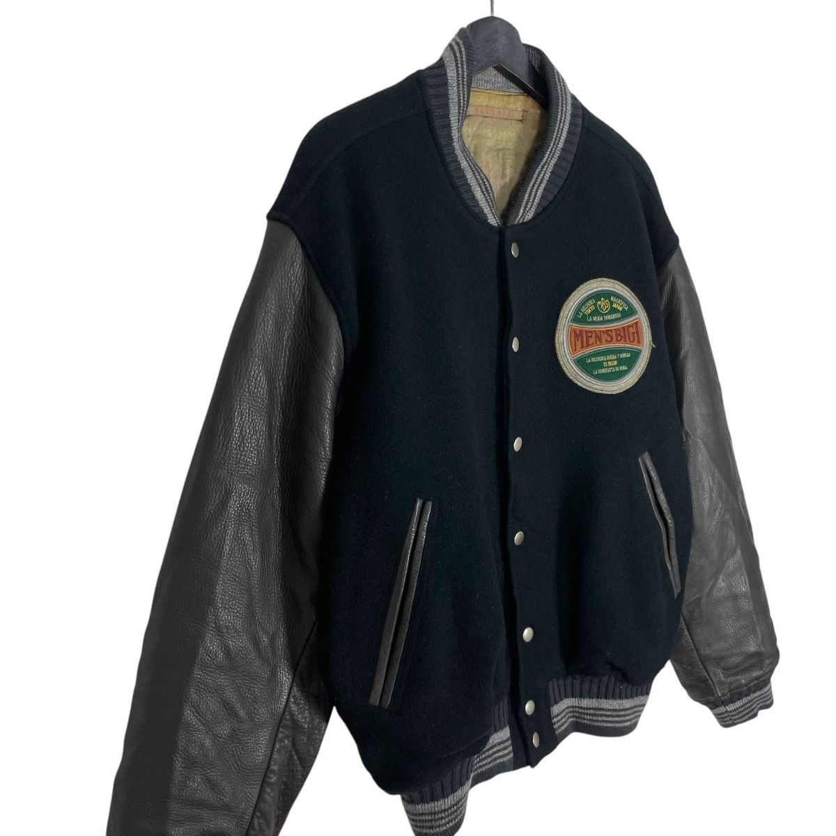 If Six Was Nine Vintage 90s Leather Varsity Jacket Lahechura Magnifica Size US L / EU 52-54 / 3 - 3 Thumbnail