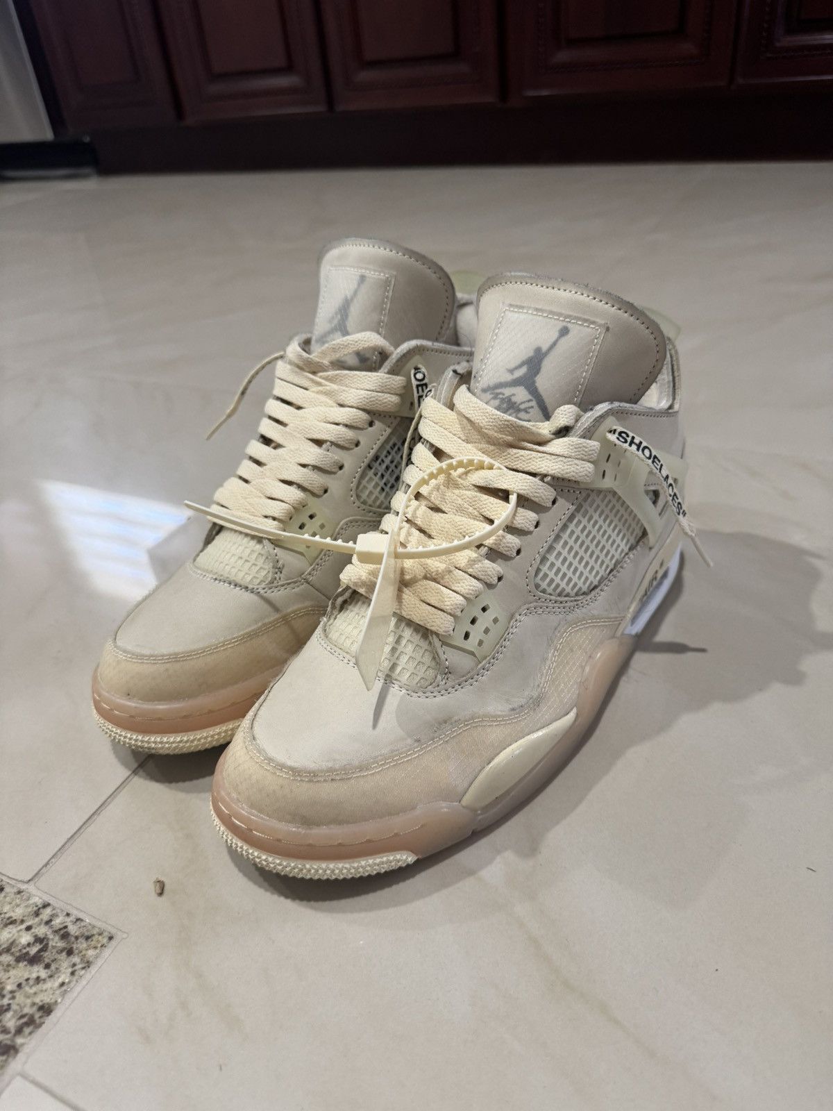 Jordan Brand × Off-White Off White x Jordan 4s Size US 12 / IT 42 - 1 Thumbnail
