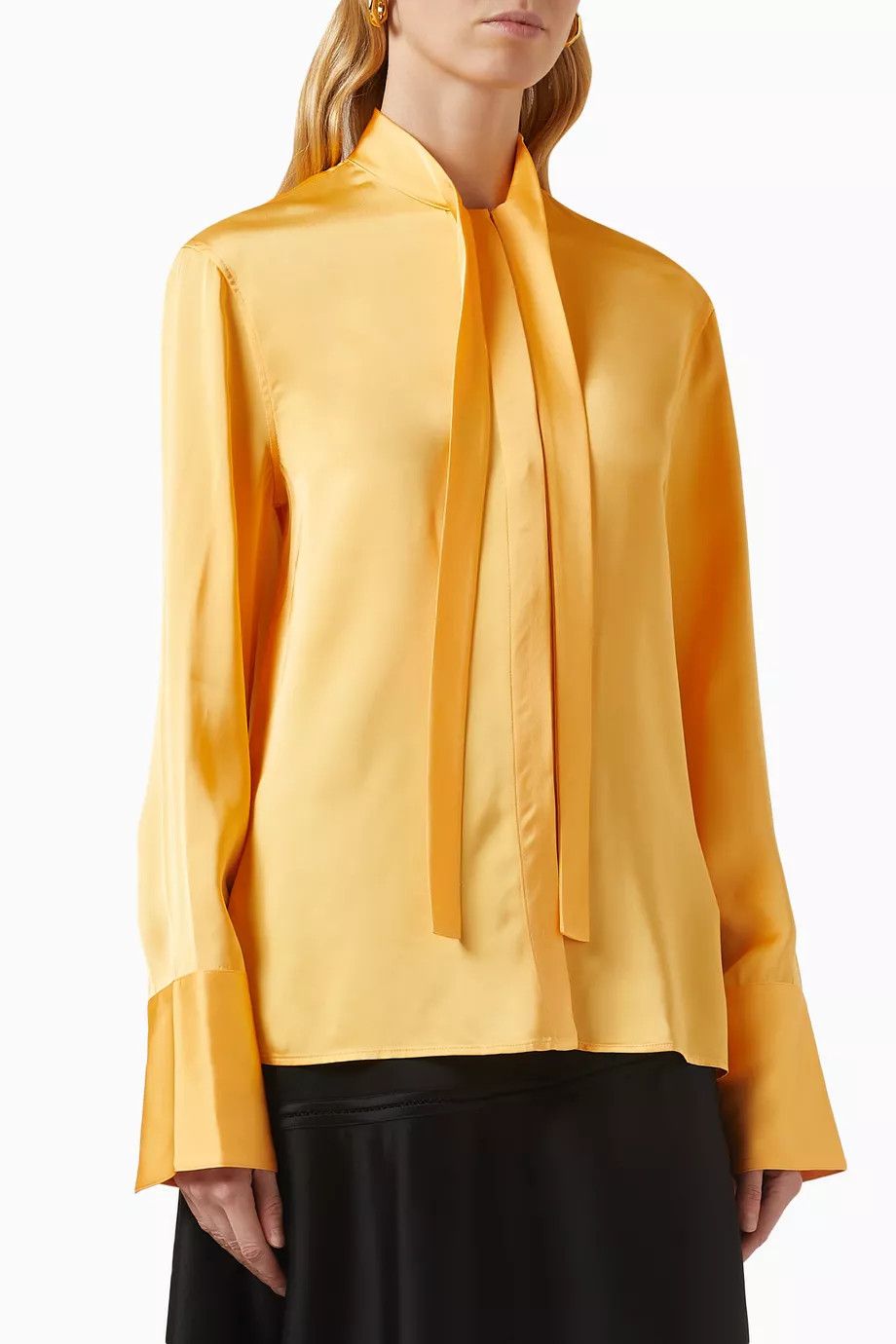 Jil Sander o1y1025 Solid Color Shirt in Mandarin Size XXS / US 00 / IT 34 - 1 Thumbnail