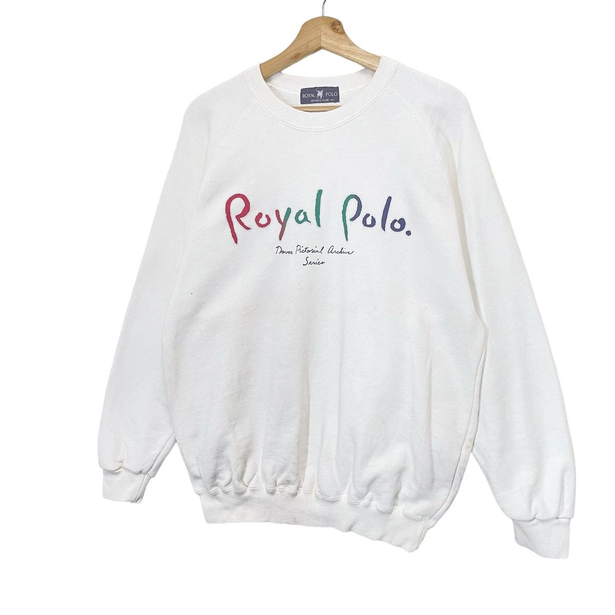 Beverly Hills Polo Club Vtg 90s Royal Polo Sports Club Big Logo Crewneck Sweatshirt Size US M / EU 48-50 / 2 - 3 Thumbnail
