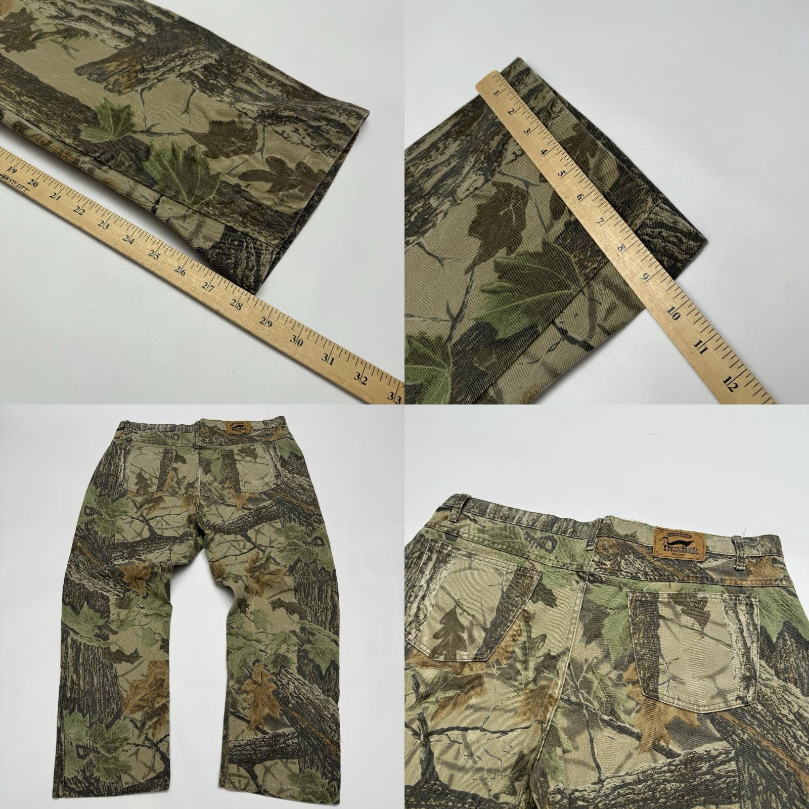AMO VINTAGE Duxbak Real Tree Camo Pants Men's 40x32 Khakis Camouflage USA 80s Straight Inseam 32 Size US 40 / EU 56 - 8 Thumbnail