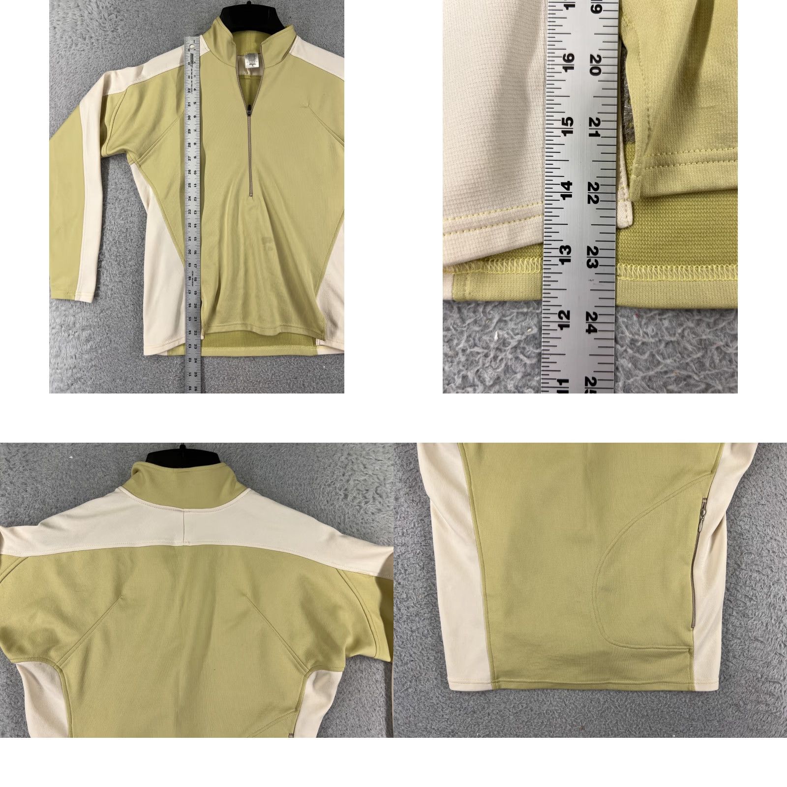 Patagonia Patagonia Sweater Womens Small Yellow 1/4 Zip Mock Neck Polyester Knit Pullover Casual Fall Winter Womens Size S / US 4 / IT 40 - 9 Thumbnail