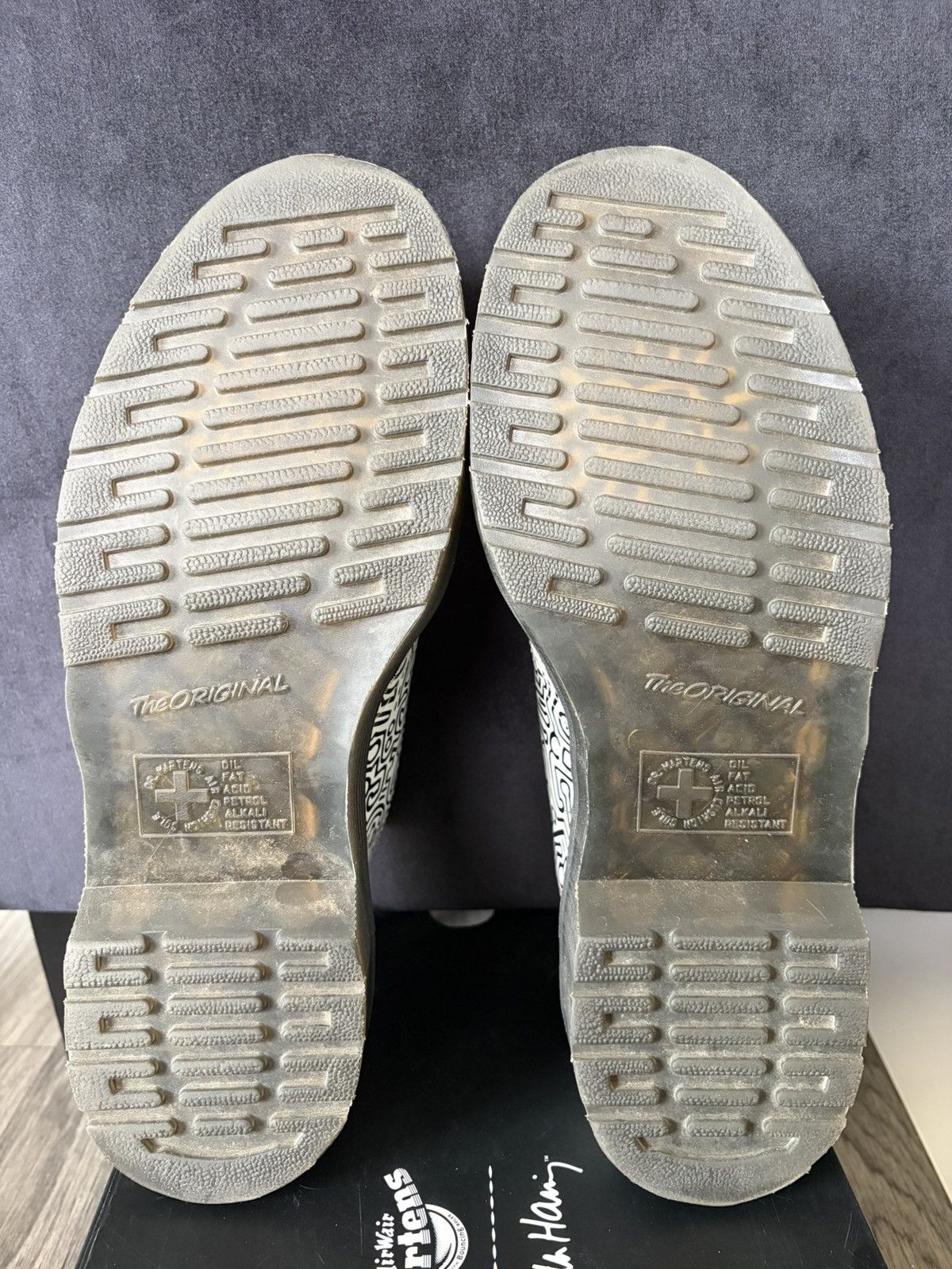 Dr. Martens Keith Haring 1461 Printed Leather Oxford Shoes Size US 10 / EU 43 - 5 Thumbnail