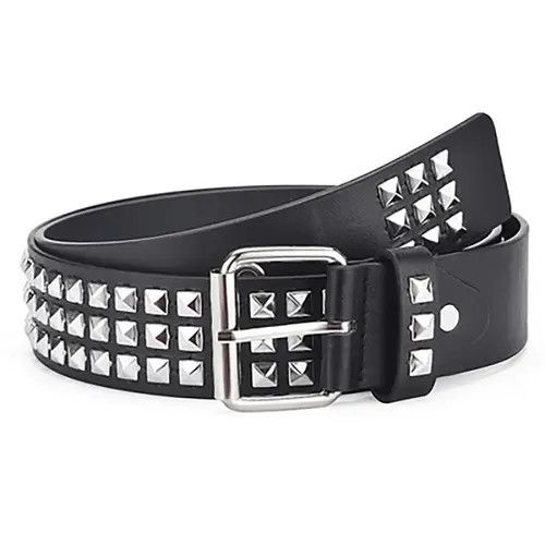 VIBE Jifannpaul Square Belts Rivet Metal Pyramid Size ONE SIZE - 1 Thumbnail