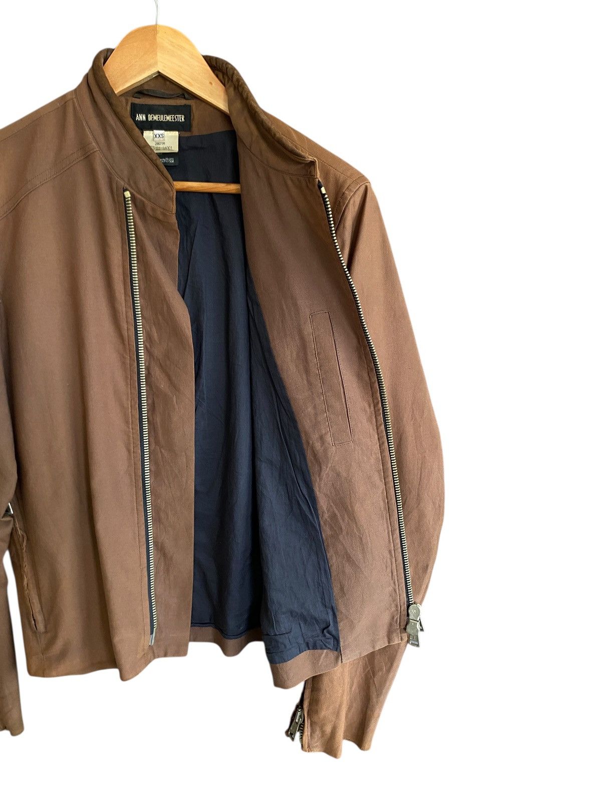 Ann Demeulemeester Very Rare Brand Ann Demeulemeester Biker Jacket 2000s Size US XXS / EU 40 - 4 Thumbnail