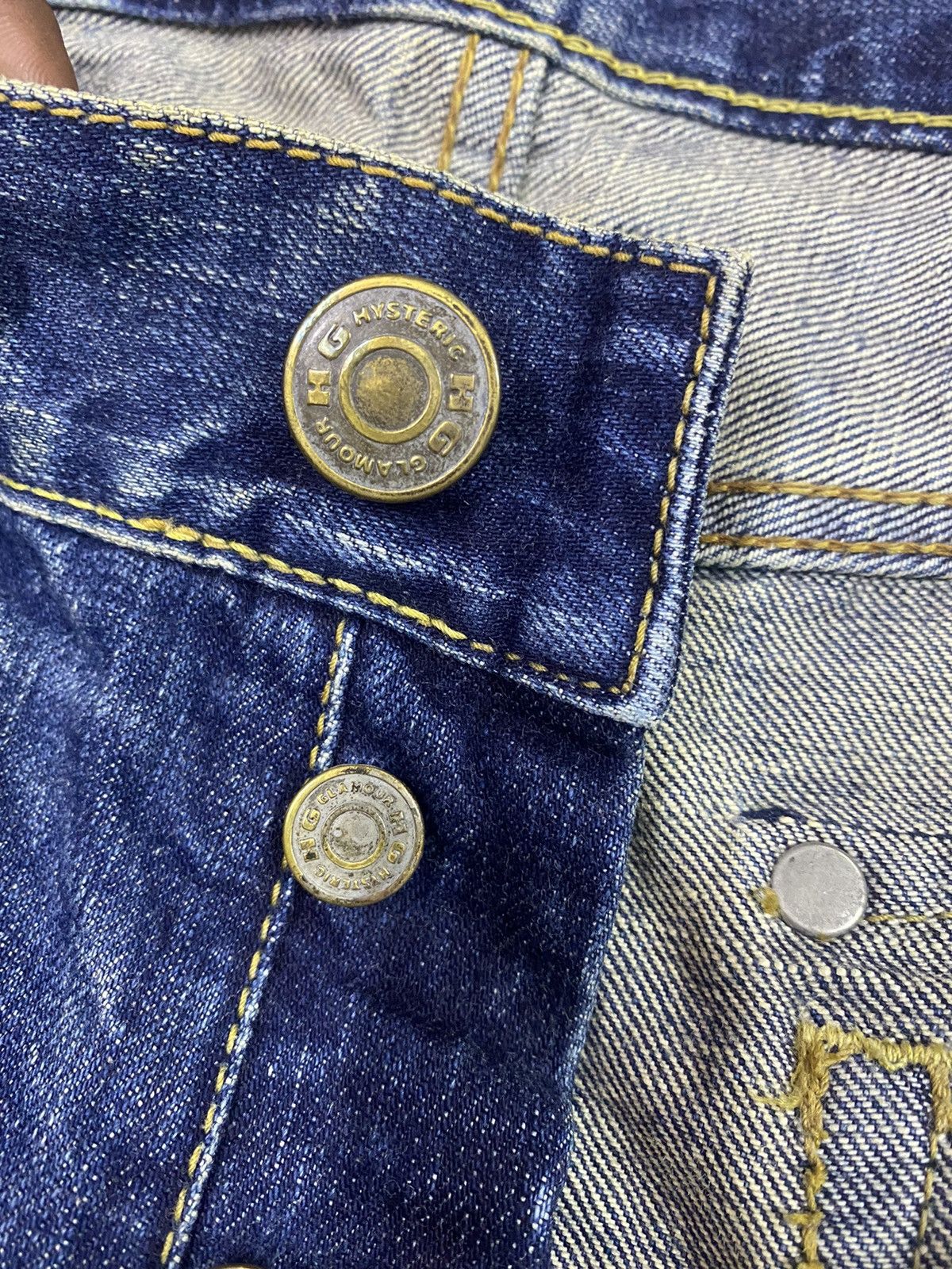Hysteric Glamour Hysteric Glamour Studded Ripped Flared Denim Size US 31 - 10 Thumbnail