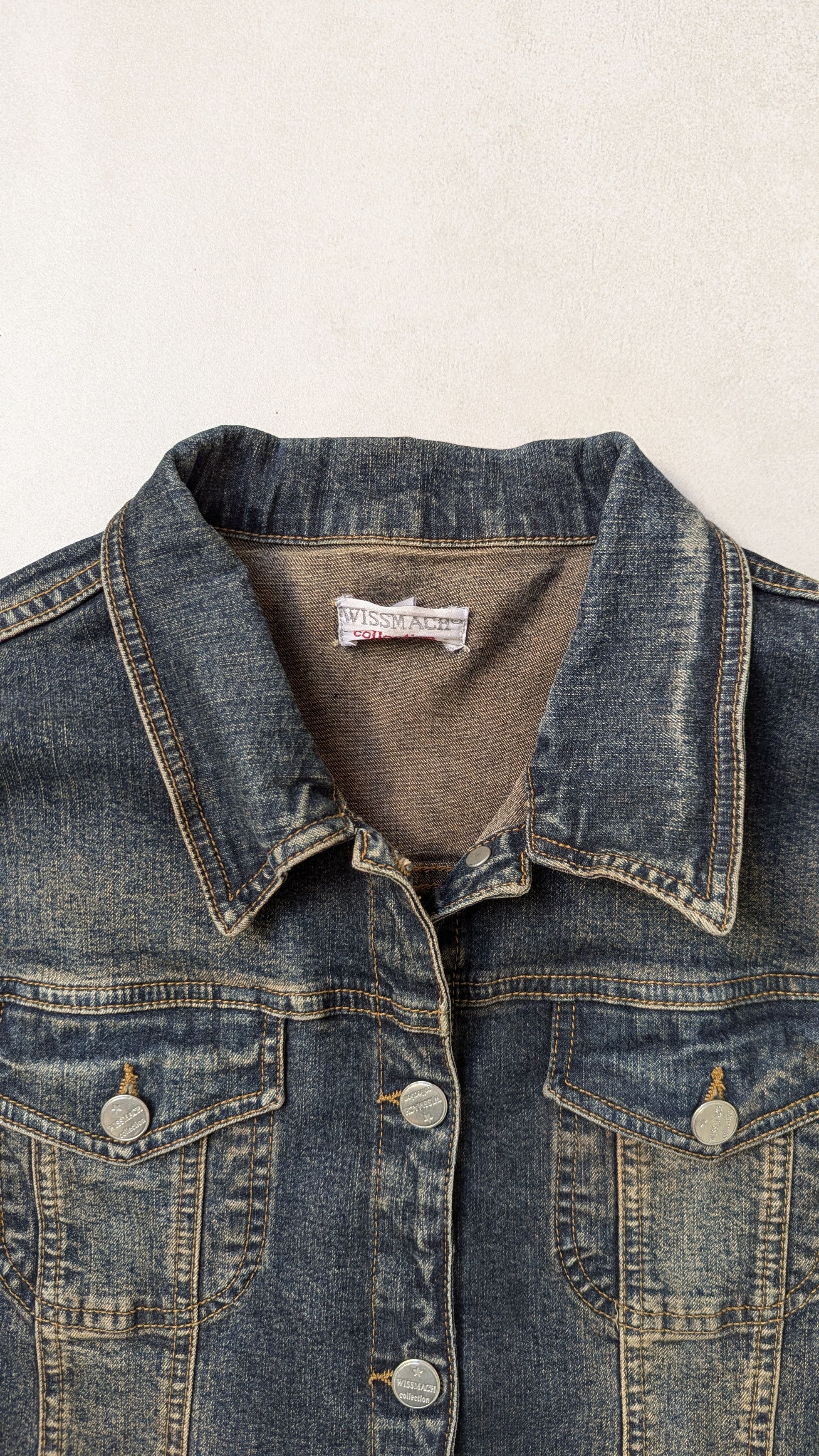 Vintage Vintage Faded Denim Jacket Size S / US 4 / IT 40 - 3 Thumbnail