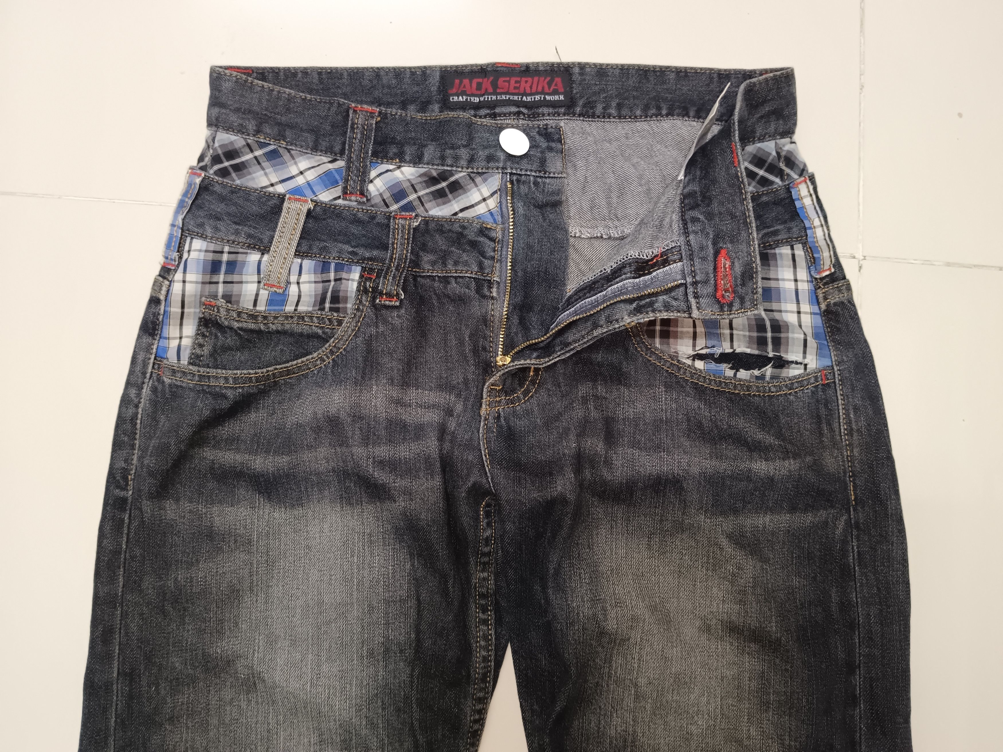 14th Addiction × If Six Was Nine Flare Jack Serika Double Waist Jeans Size US 30 / EU 46 - 5 Thumbnail
