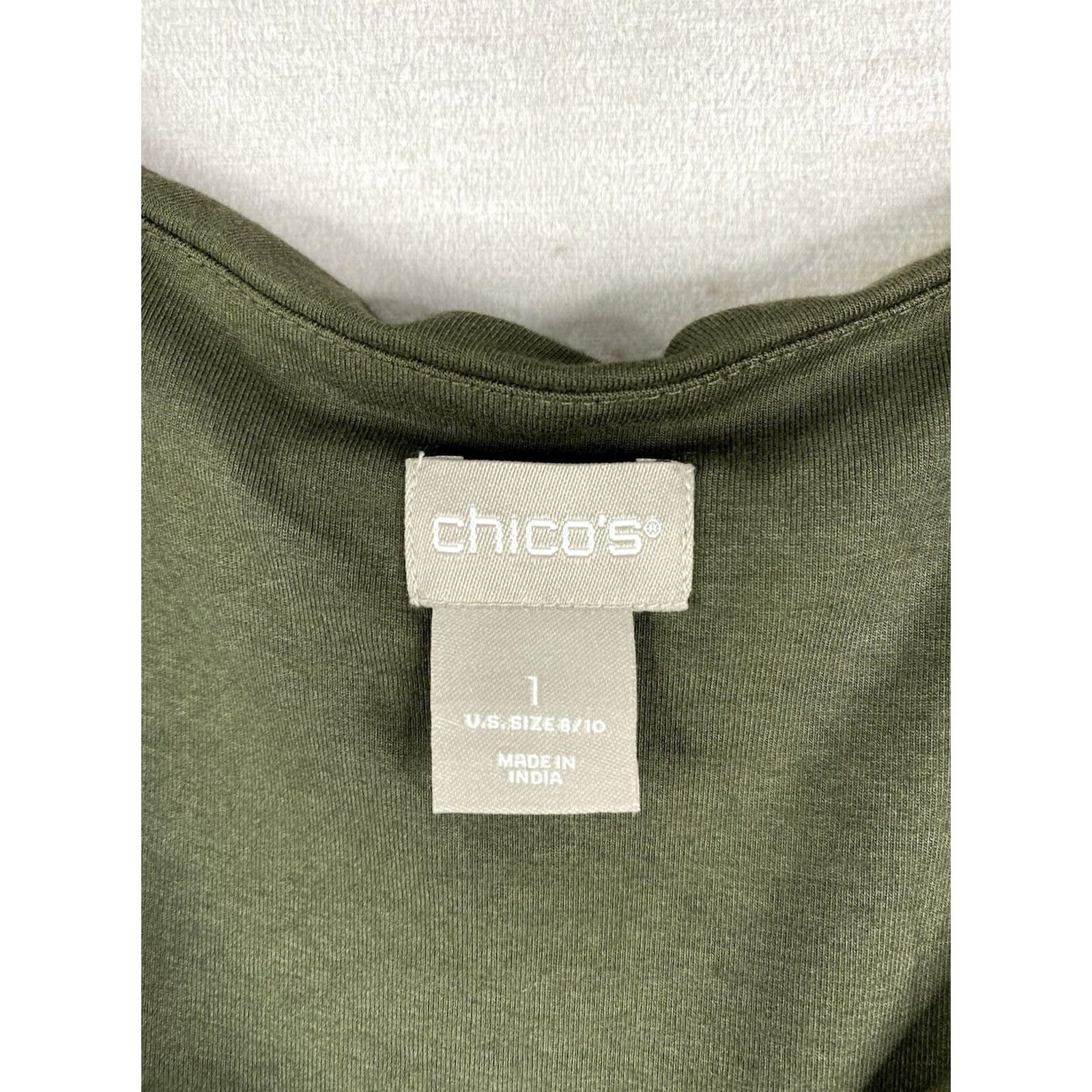 Vintage Chico's Maxi Dress Women XS-1 Regular Green Sleeveless Tie Dye Elastic Waist Vaca Resort Casual Travel Size M / US 6-8 / IT 42-44 - 3 Thumbnail