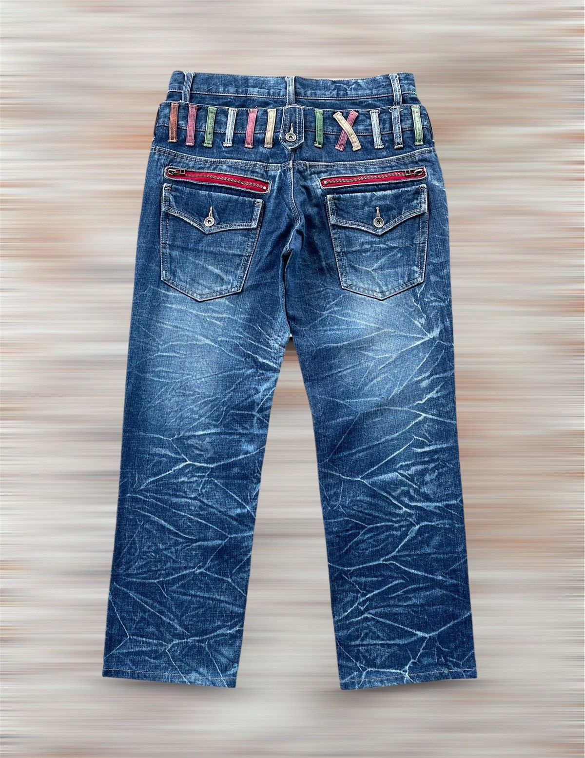 Japanese Brand ANTFUI DOUBLE WAIST JEANS Size US 31 - 4 Thumbnail