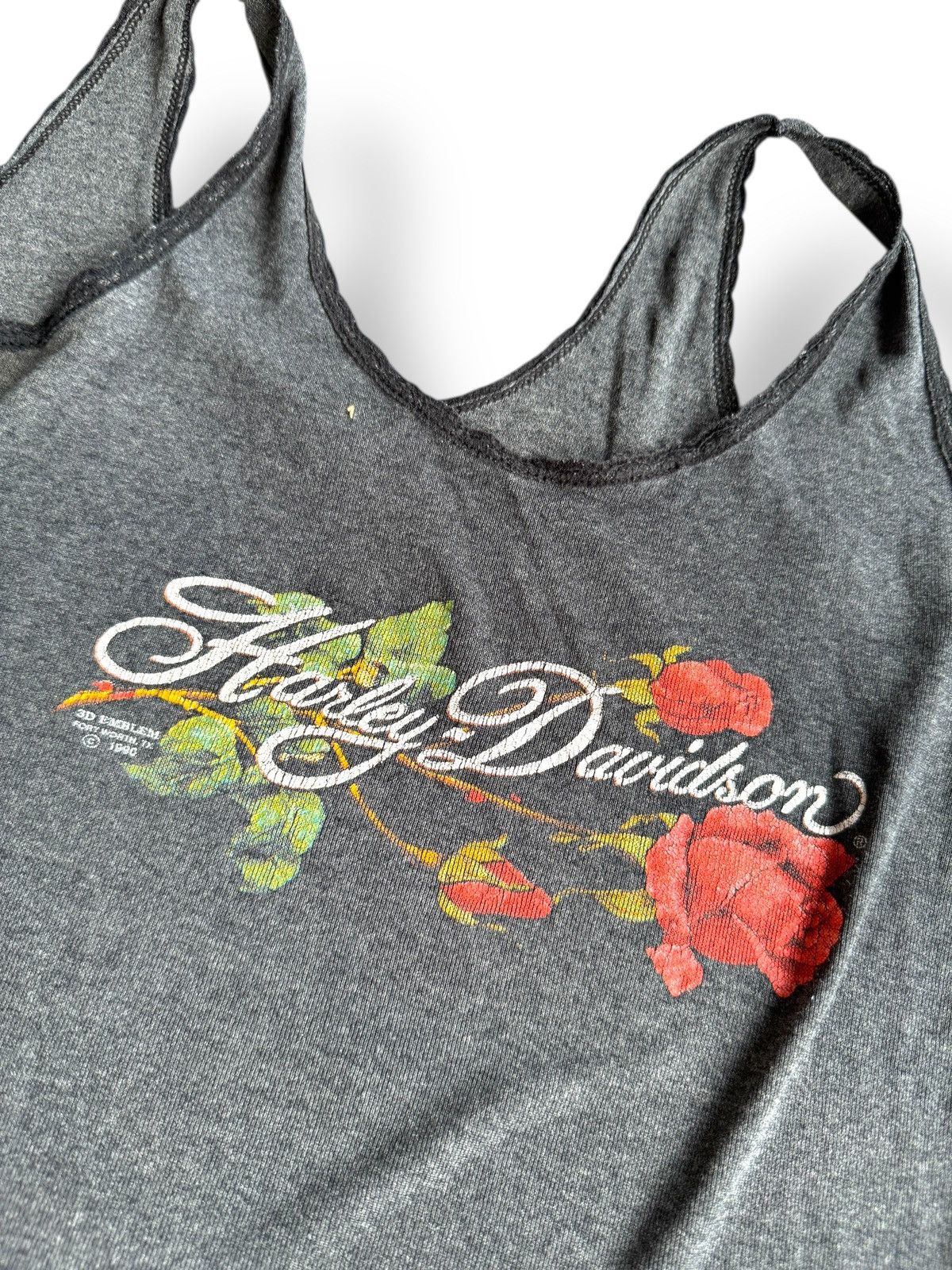 Harley Davidson × Vintage *RARE* VINTAGE 1990 90s 3D EMBLEM HARLEY DAVIDSON TANK TOP Size L / US 10 / IT 46 - 2 Thumbnail