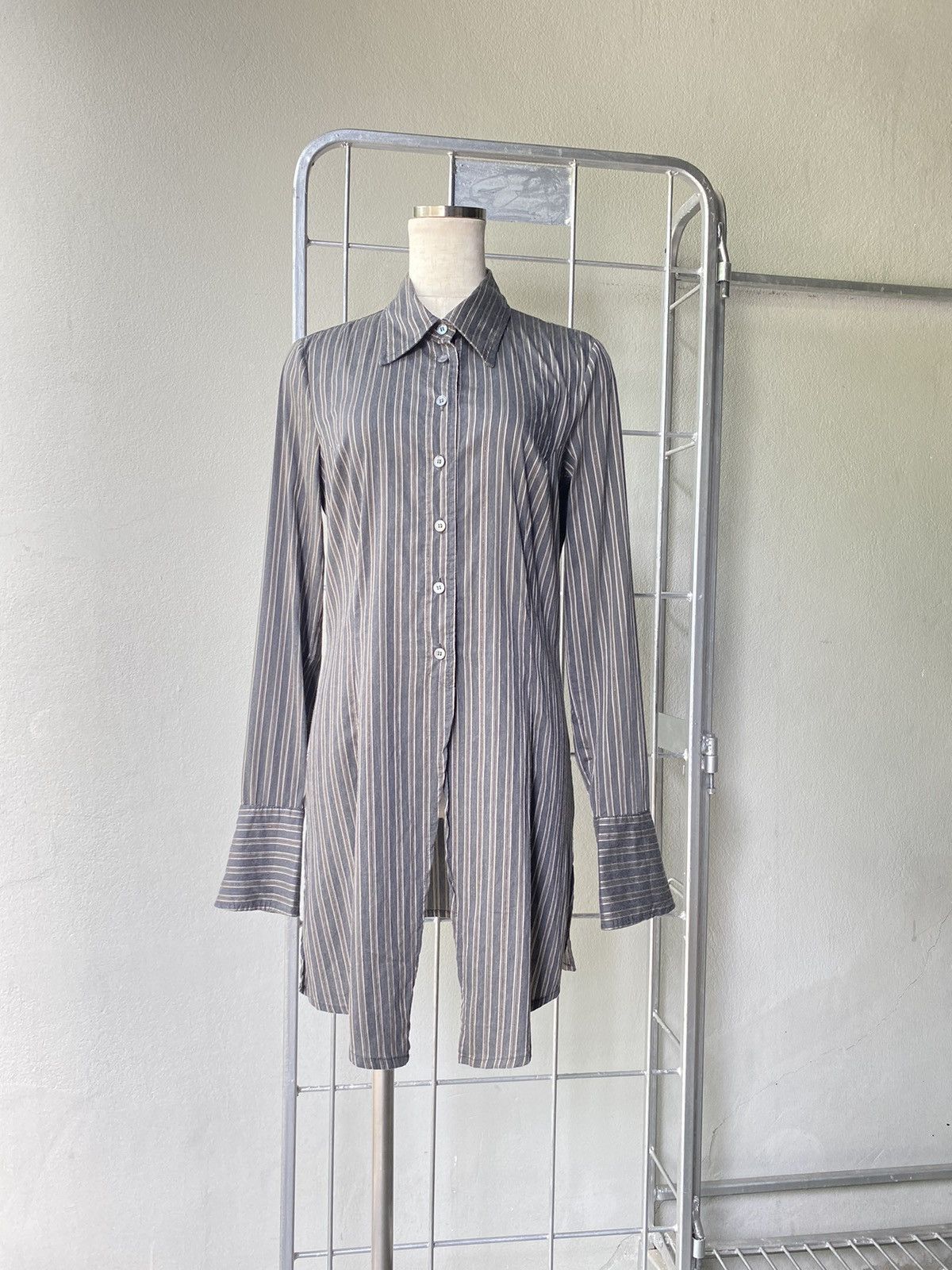 Transit Transit vintage striped long shirt Size XS / US 0-2 / IT 36-38 - 22 Thumbnail