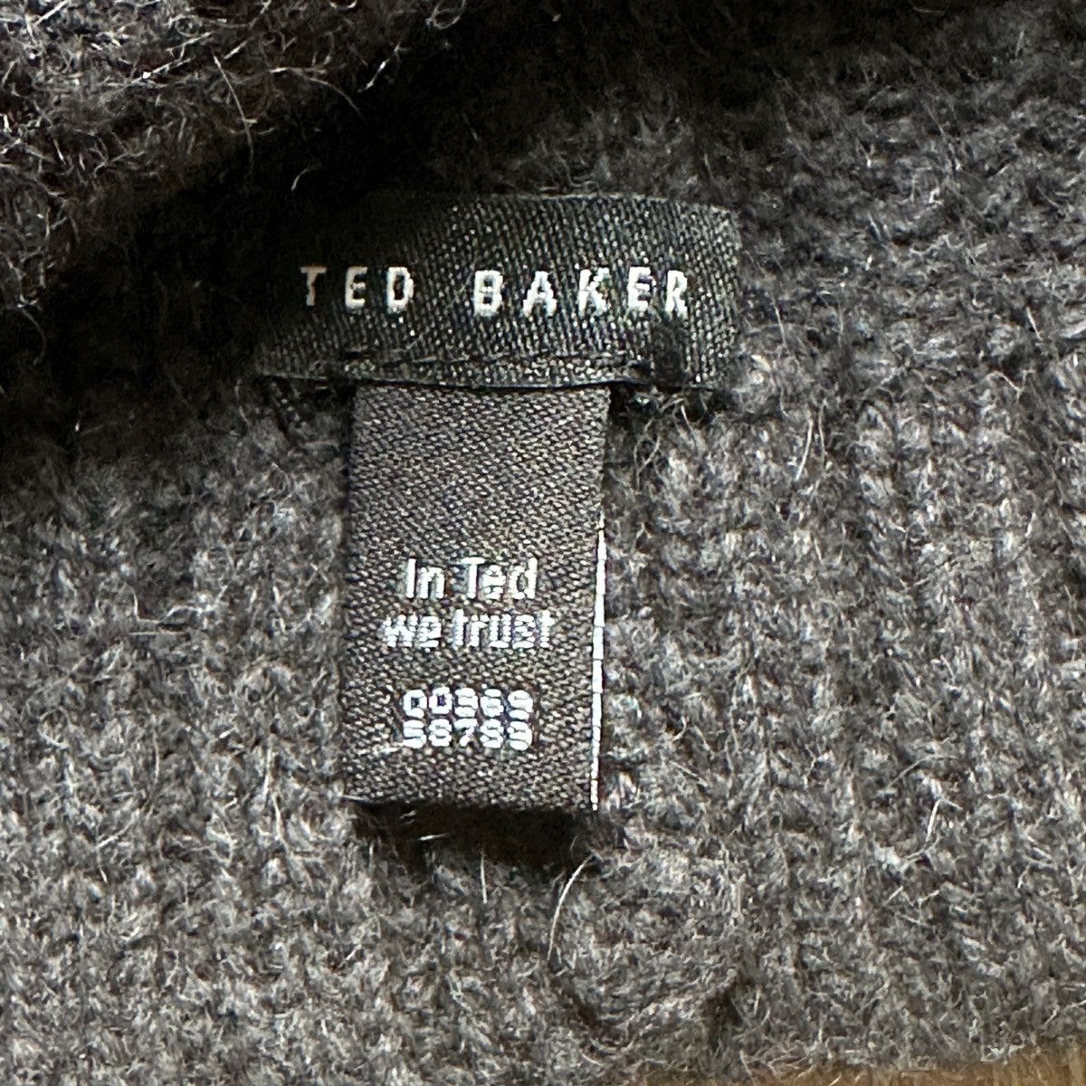Ted Baker Ted Baker Women's Charcoal Grey Natural Wool Beanie Hat Size ONE SIZE - 3 Thumbnail