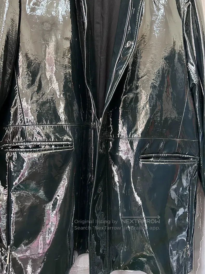 Dior Dior Forest green patent leather belt jacket Size US L / EU 52-54 / 3 - 8 Thumbnail
