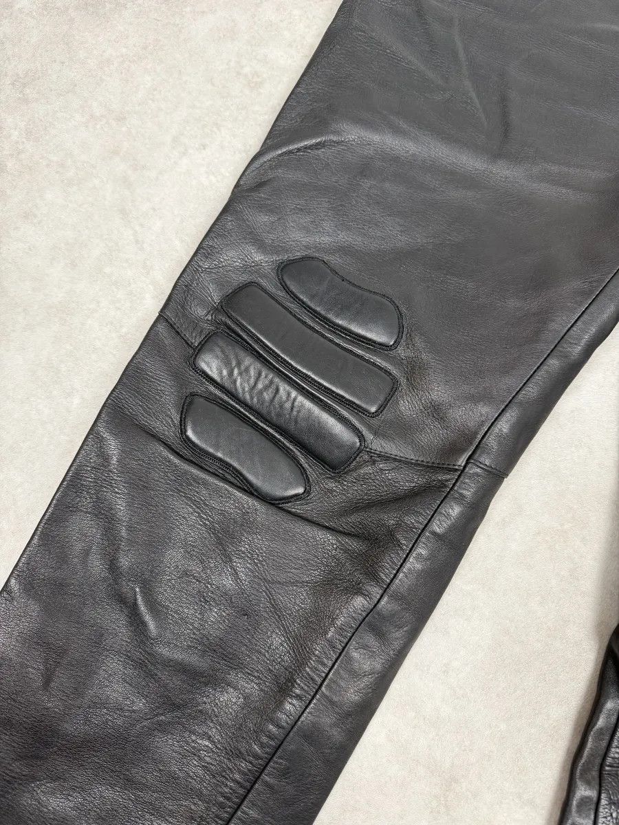 Prada FW1999 Prada Black Padded Biker Leather Pants Size US 30 / EU 46 - 9 Thumbnail